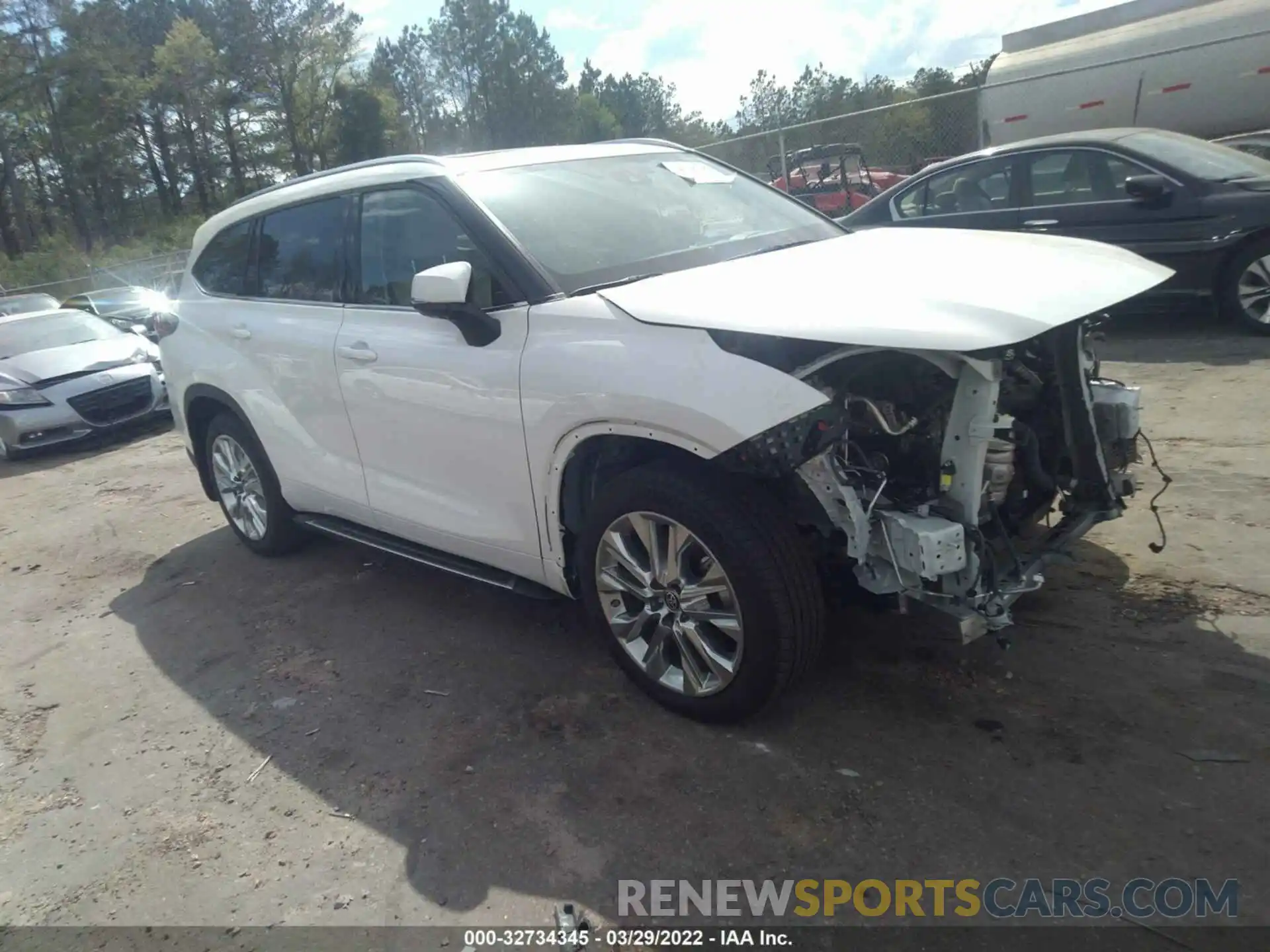 1 Photograph of a damaged car 5TDYZRAH9LS030195 TOYOTA HIGHLANDER 2020