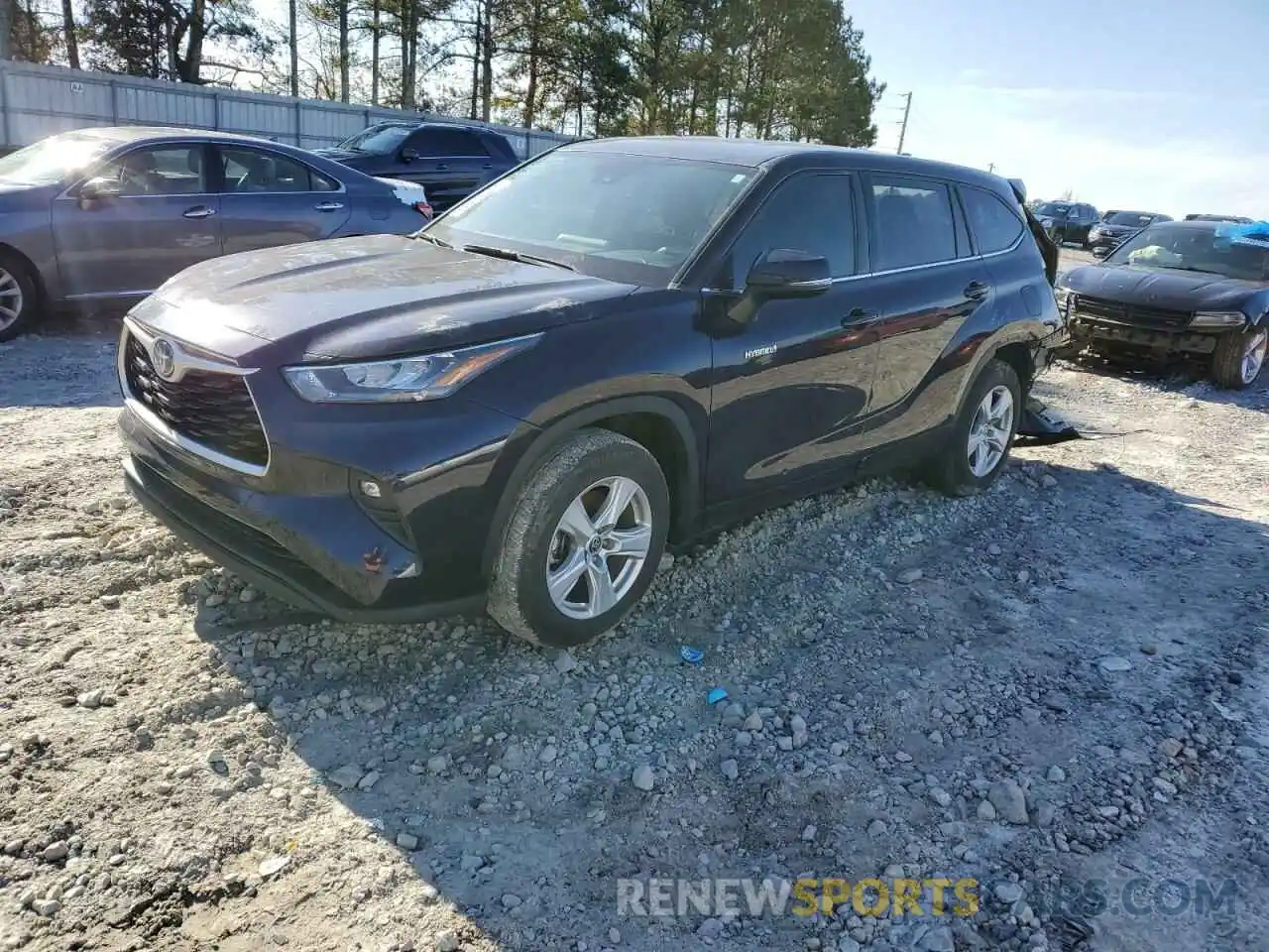 1 Photograph of a damaged car 5TDZARAH4LS500855 TOYOTA HIGHLANDER 2020