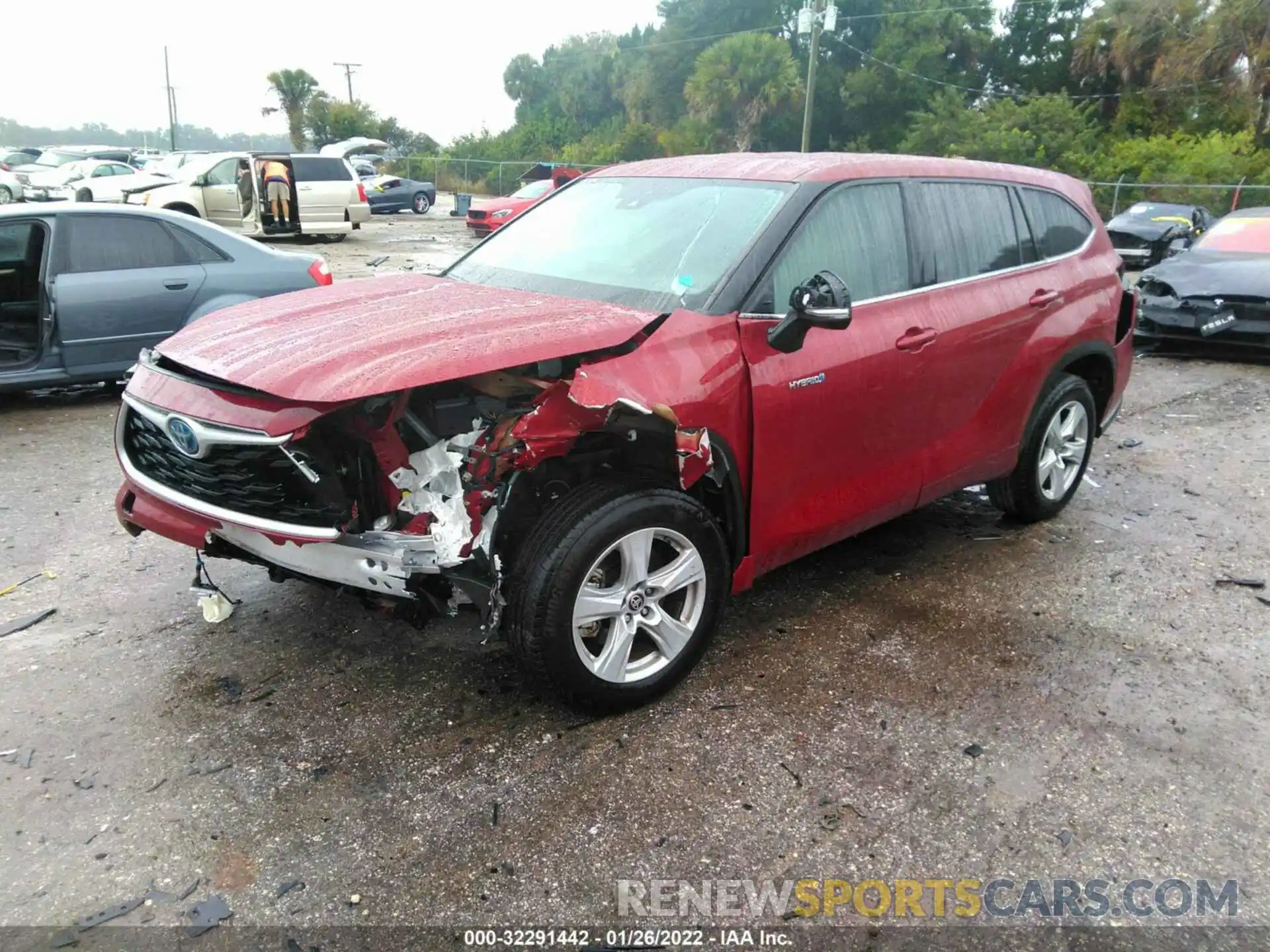 2 Photograph of a damaged car 5TDZARAH4LS501147 TOYOTA HIGHLANDER 2020