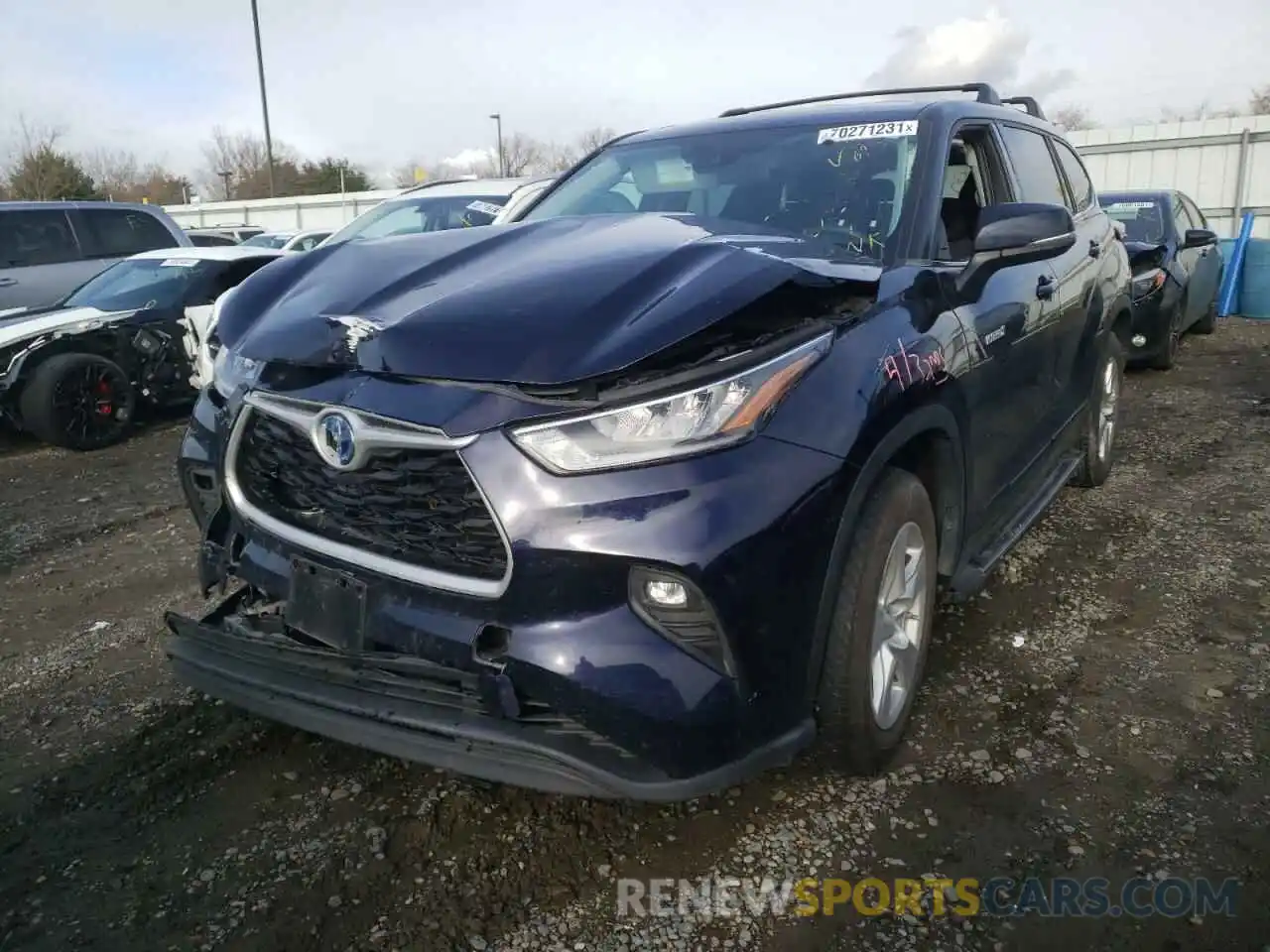 2 Photograph of a damaged car 5TDZARAHXLS500942 TOYOTA HIGHLANDER 2020