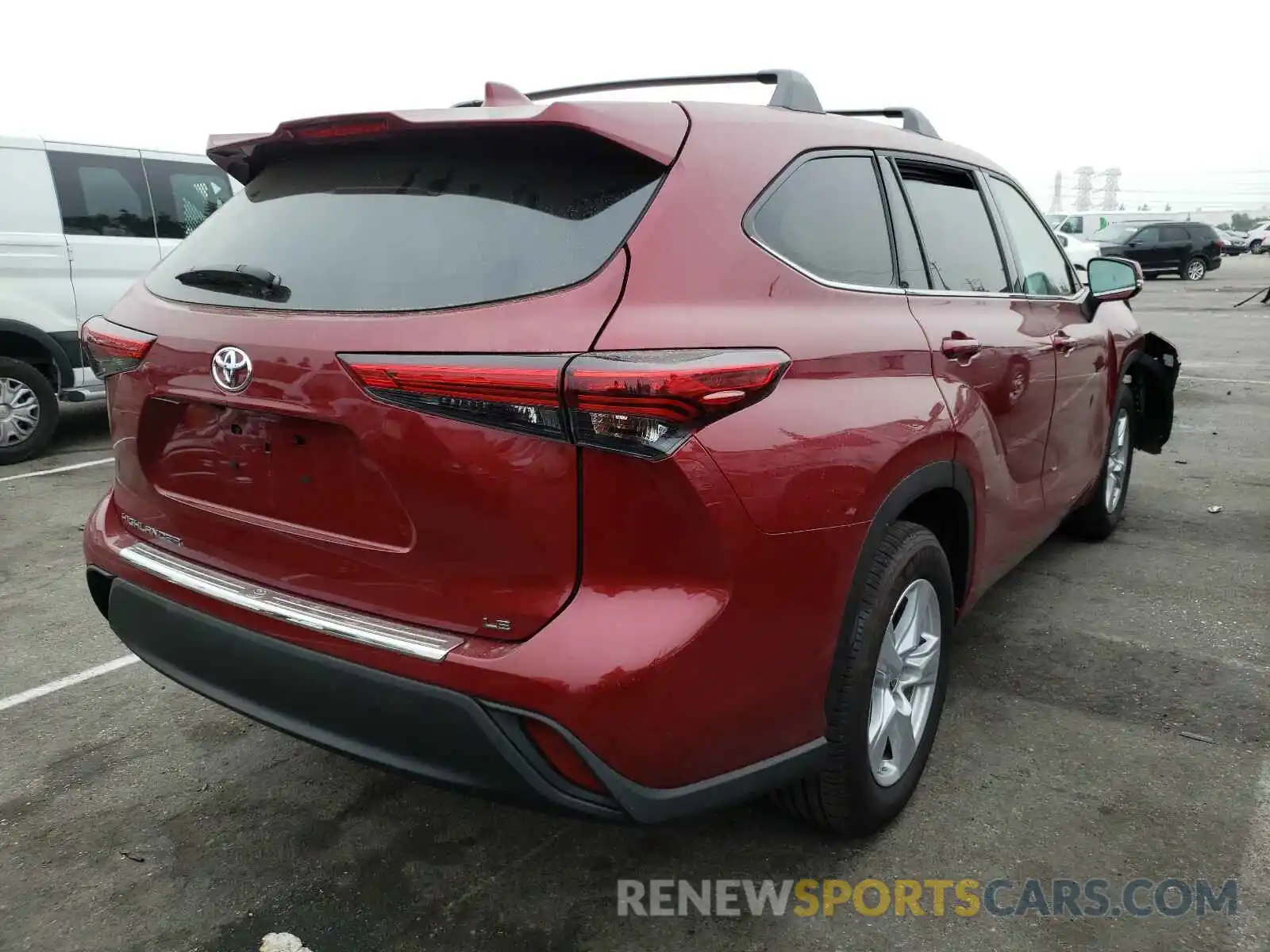 4 Photograph of a damaged car 5TDZZRAH1LS004064 TOYOTA HIGHLANDER 2020