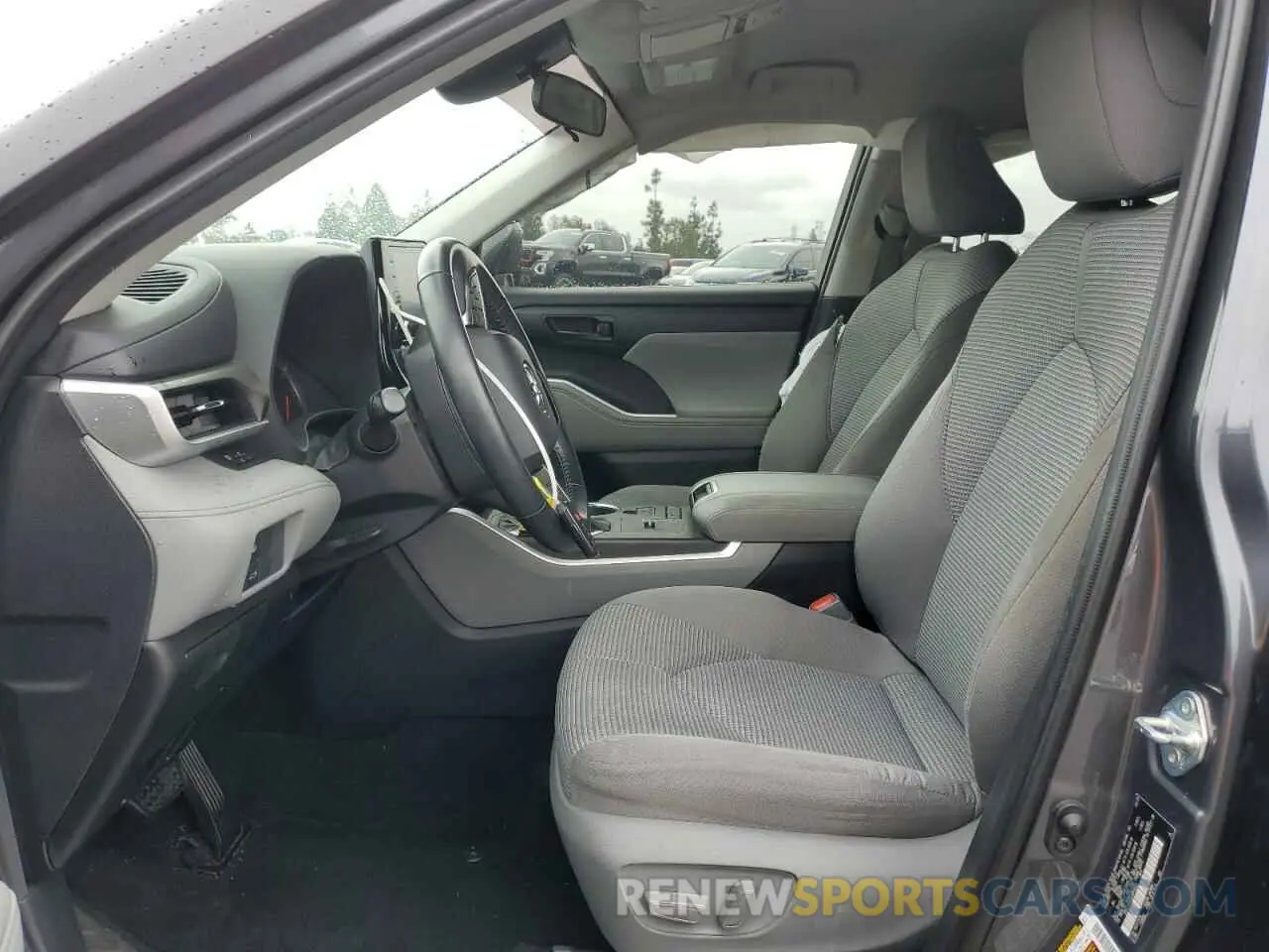 7 Photograph of a damaged car 5TDZZRAH1LS012259 TOYOTA HIGHLANDER 2020