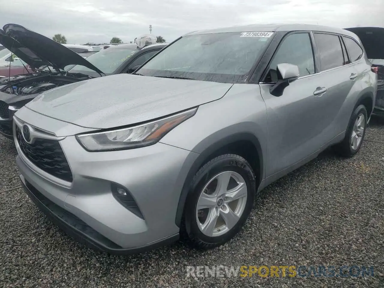 1 Photograph of a damaged car 5TDZZRAH1LS022578 TOYOTA HIGHLANDER 2020