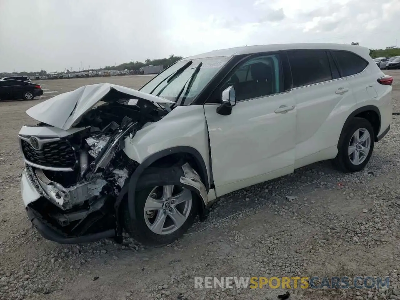 1 Photograph of a damaged car 5TDZZRAH2LS510230 TOYOTA HIGHLANDER 2020