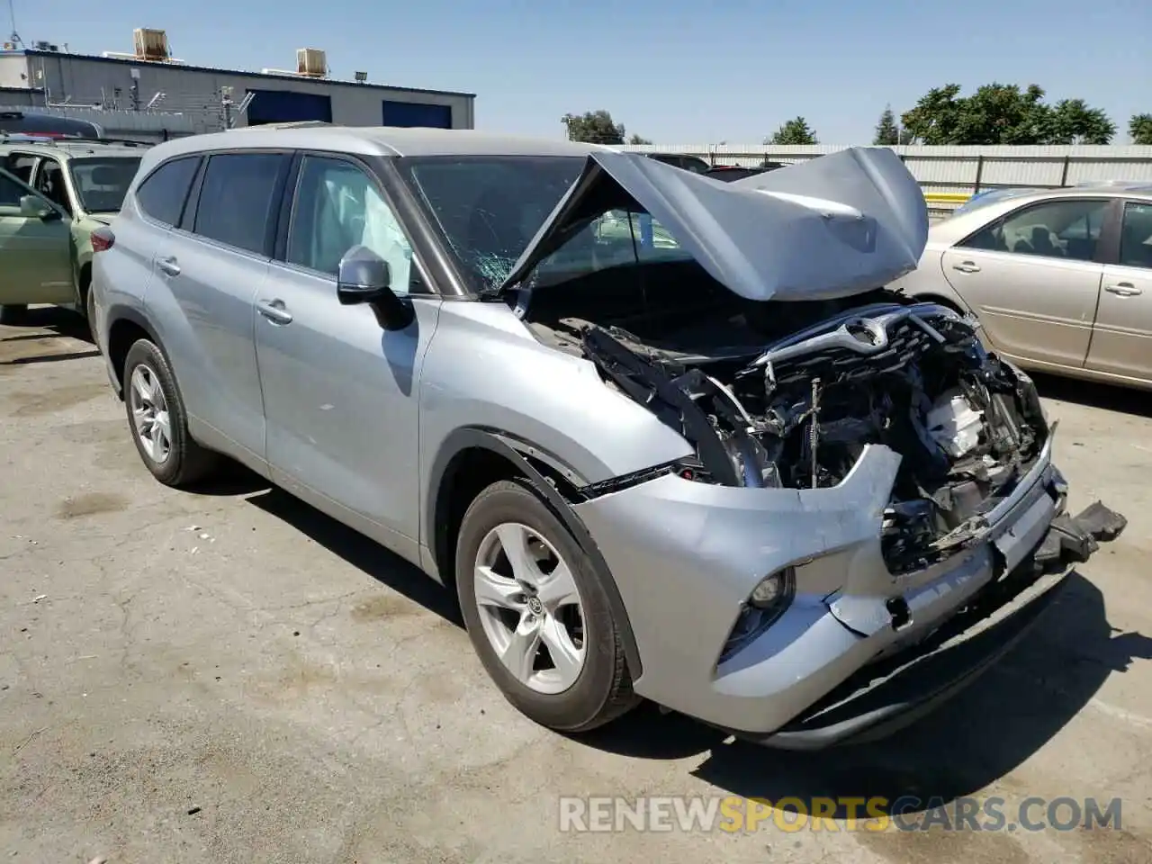 1 Photograph of a damaged car 5TDZZRAH3LS009377 TOYOTA HIGHLANDER 2020