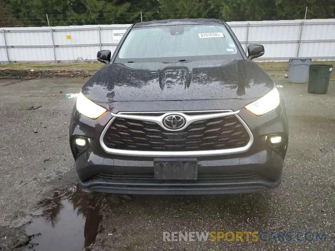 5 Photograph of a damaged car 5TDZZRAH3LS009797 TOYOTA HIGHLANDER 2020