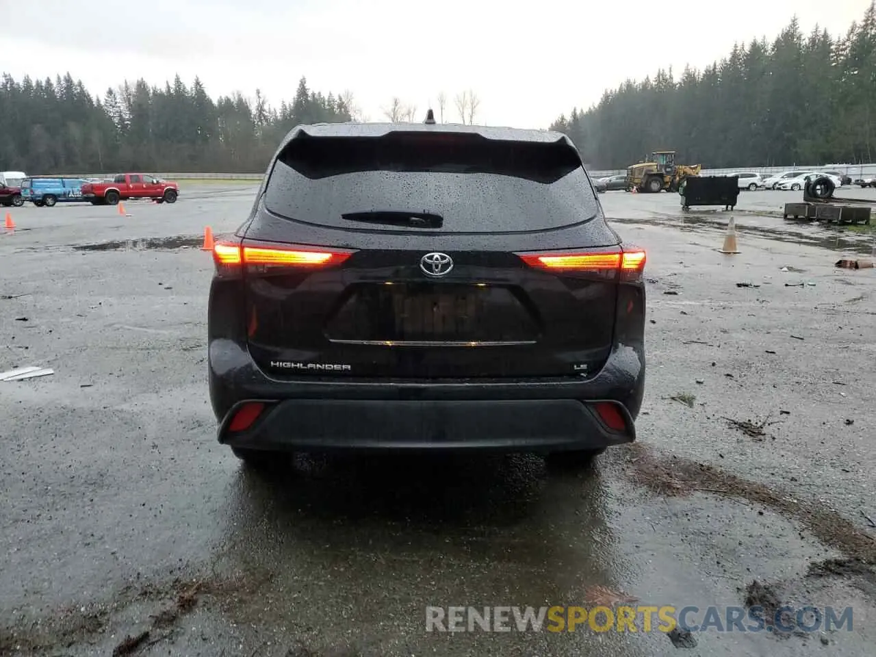 6 Photograph of a damaged car 5TDZZRAH3LS009797 TOYOTA HIGHLANDER 2020
