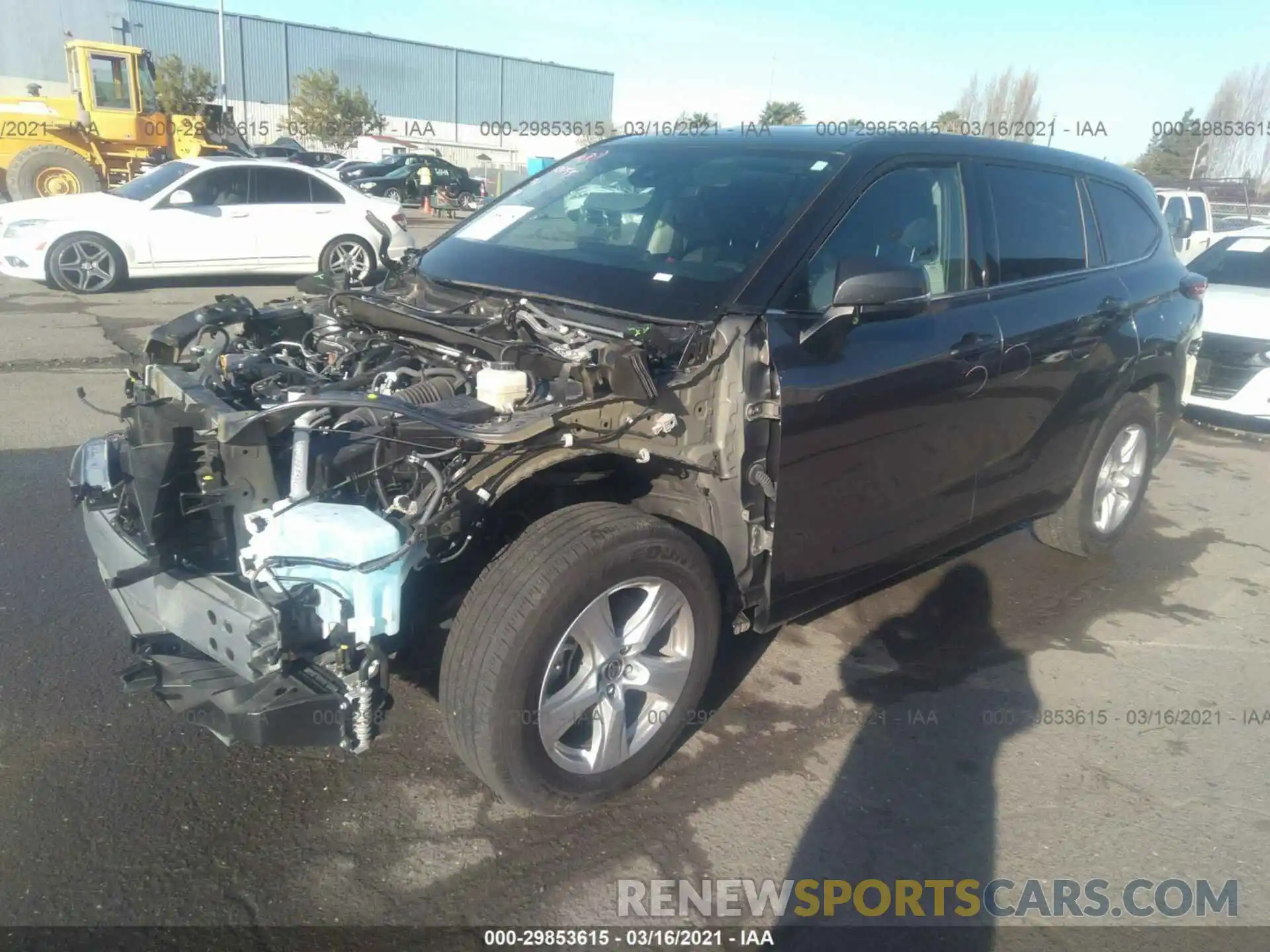 2 Photograph of a damaged car 5TDZZRAH3LS011016 TOYOTA HIGHLANDER 2020