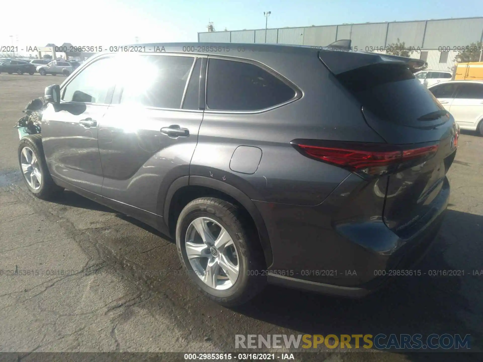 3 Photograph of a damaged car 5TDZZRAH3LS011016 TOYOTA HIGHLANDER 2020