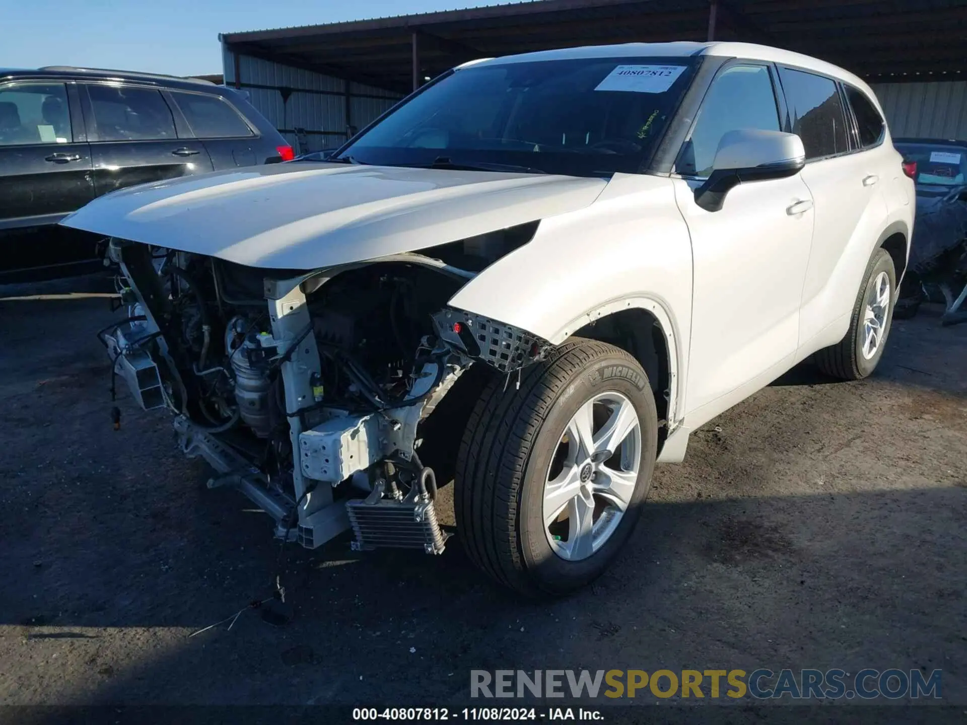 2 Photograph of a damaged car 5TDZZRAH3LS508163 TOYOTA HIGHLANDER 2020