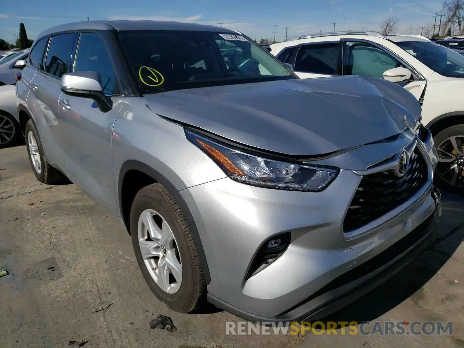 1 Photograph of a damaged car 5TDZZRAH4LS502629 TOYOTA HIGHLANDER 2020