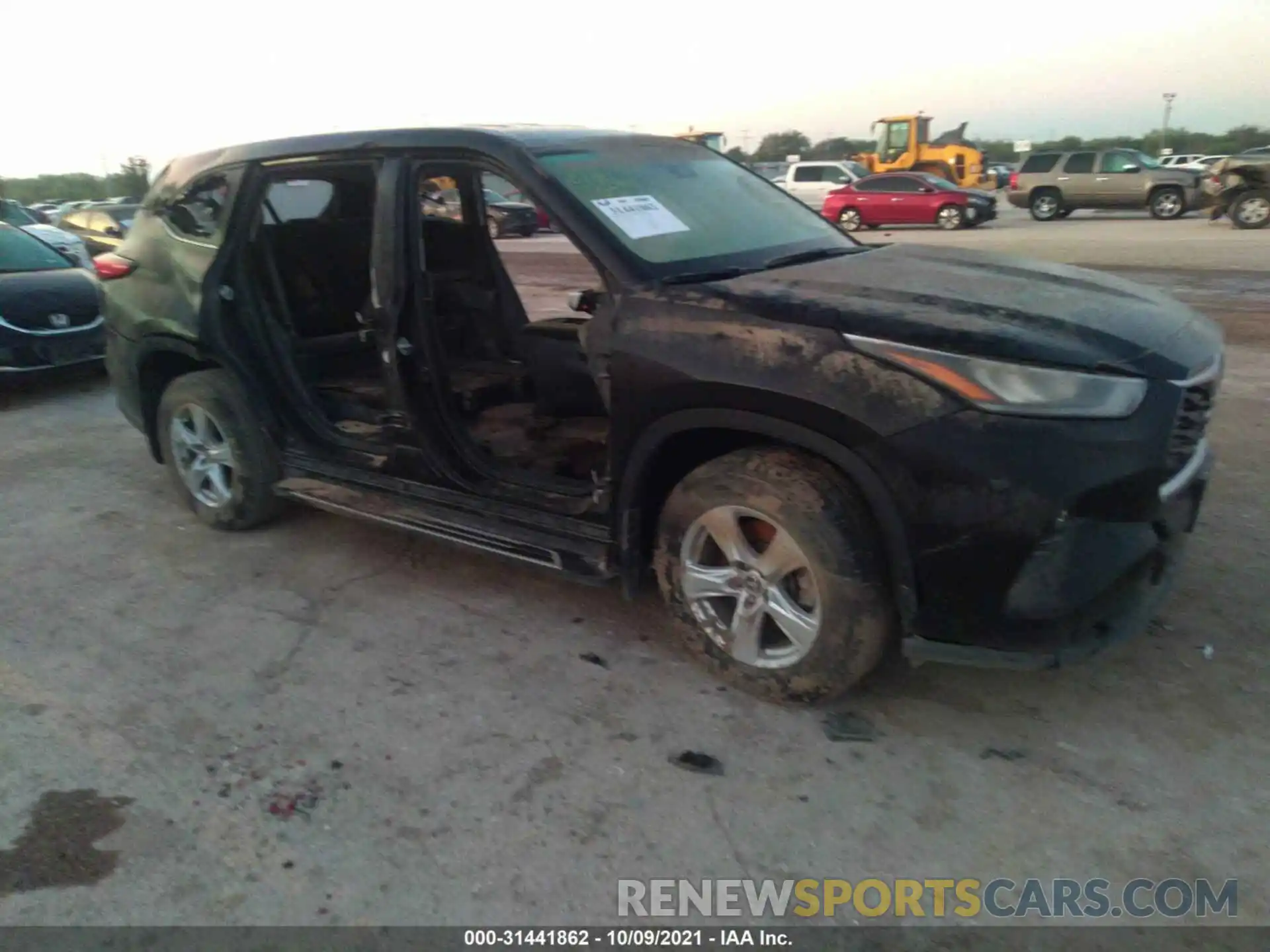 1 Photograph of a damaged car 5TDZZRAH5LS009980 TOYOTA HIGHLANDER 2020