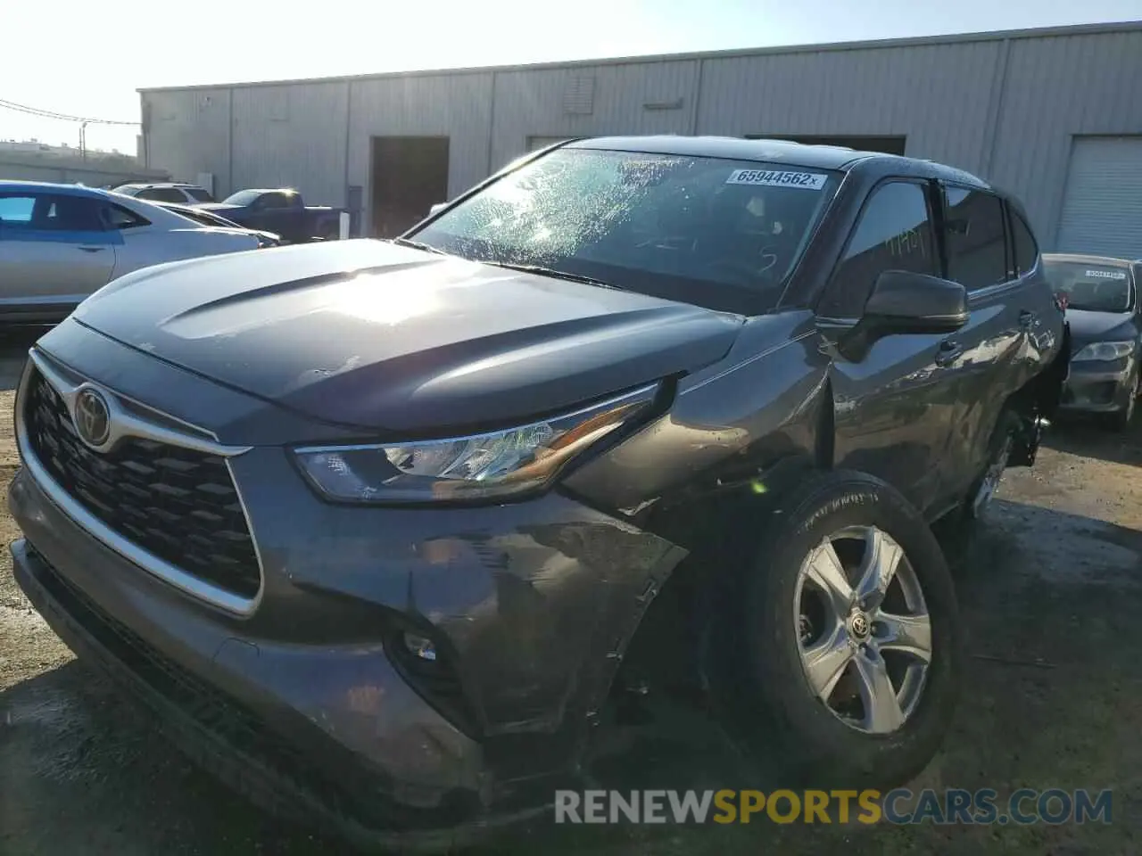 2 Photograph of a damaged car 5TDZZRAH6LS030501 TOYOTA HIGHLANDER 2020