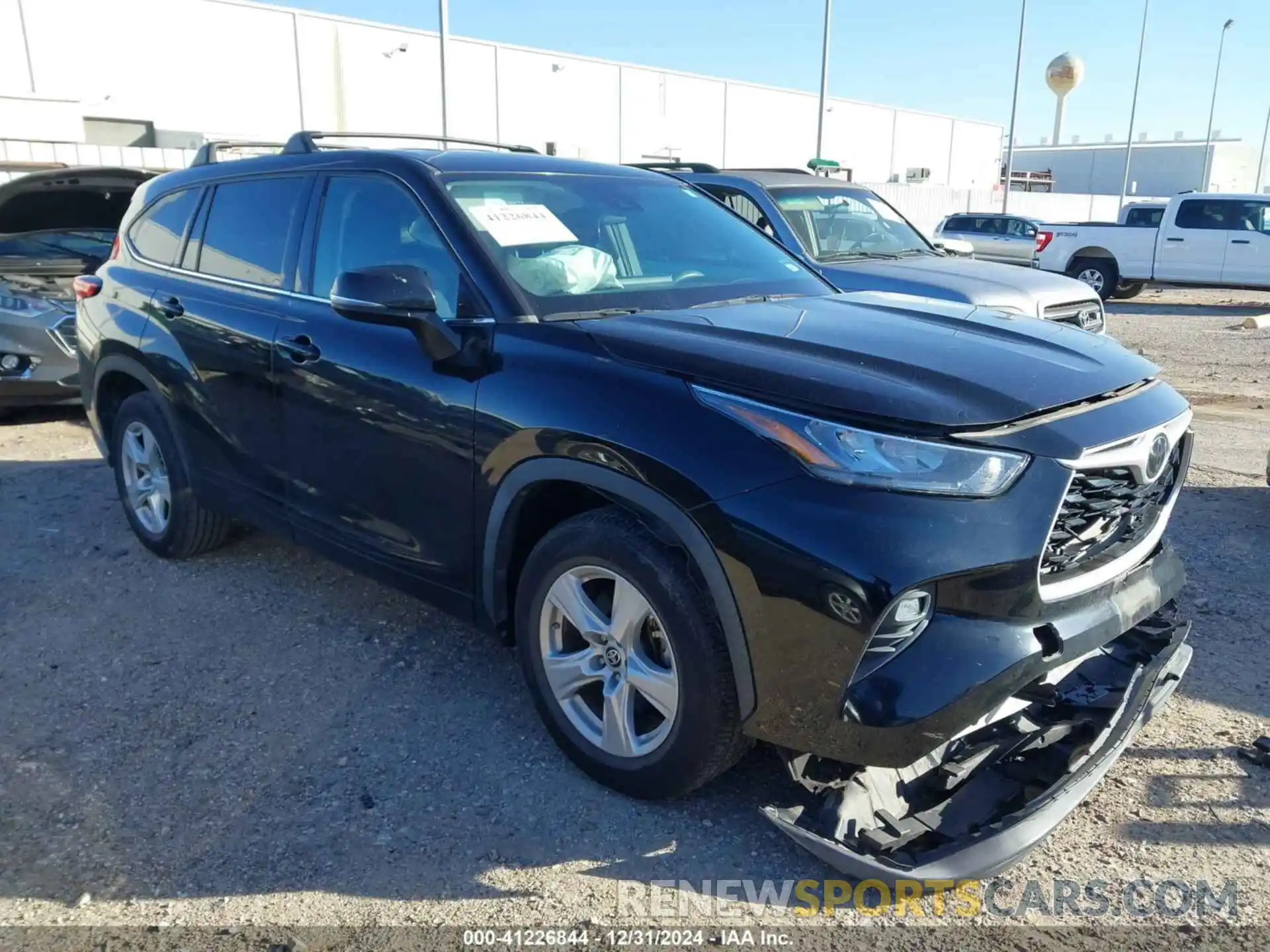 1 Photograph of a damaged car 5TDZZRAH6LS512112 TOYOTA HIGHLANDER 2020