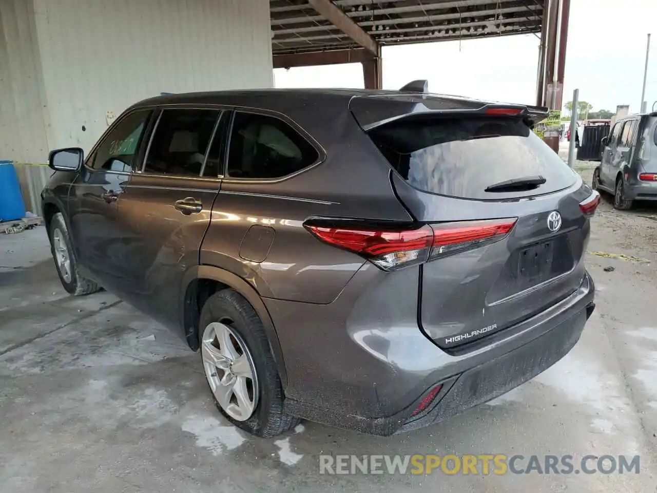 3 Photograph of a damaged car 5TDZZRAH7LS025159 TOYOTA HIGHLANDER 2020