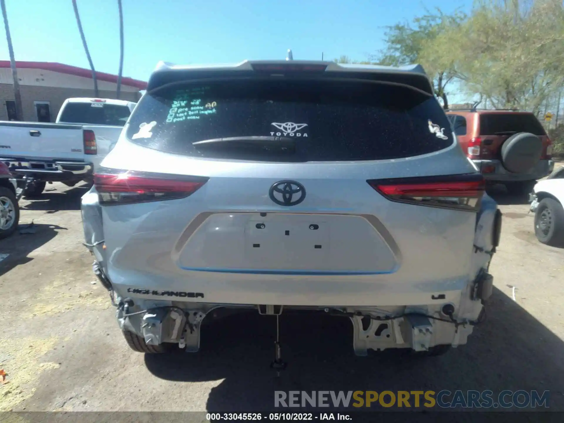 6 Photograph of a damaged car 5TDZZRAH7LS506187 TOYOTA HIGHLANDER 2020