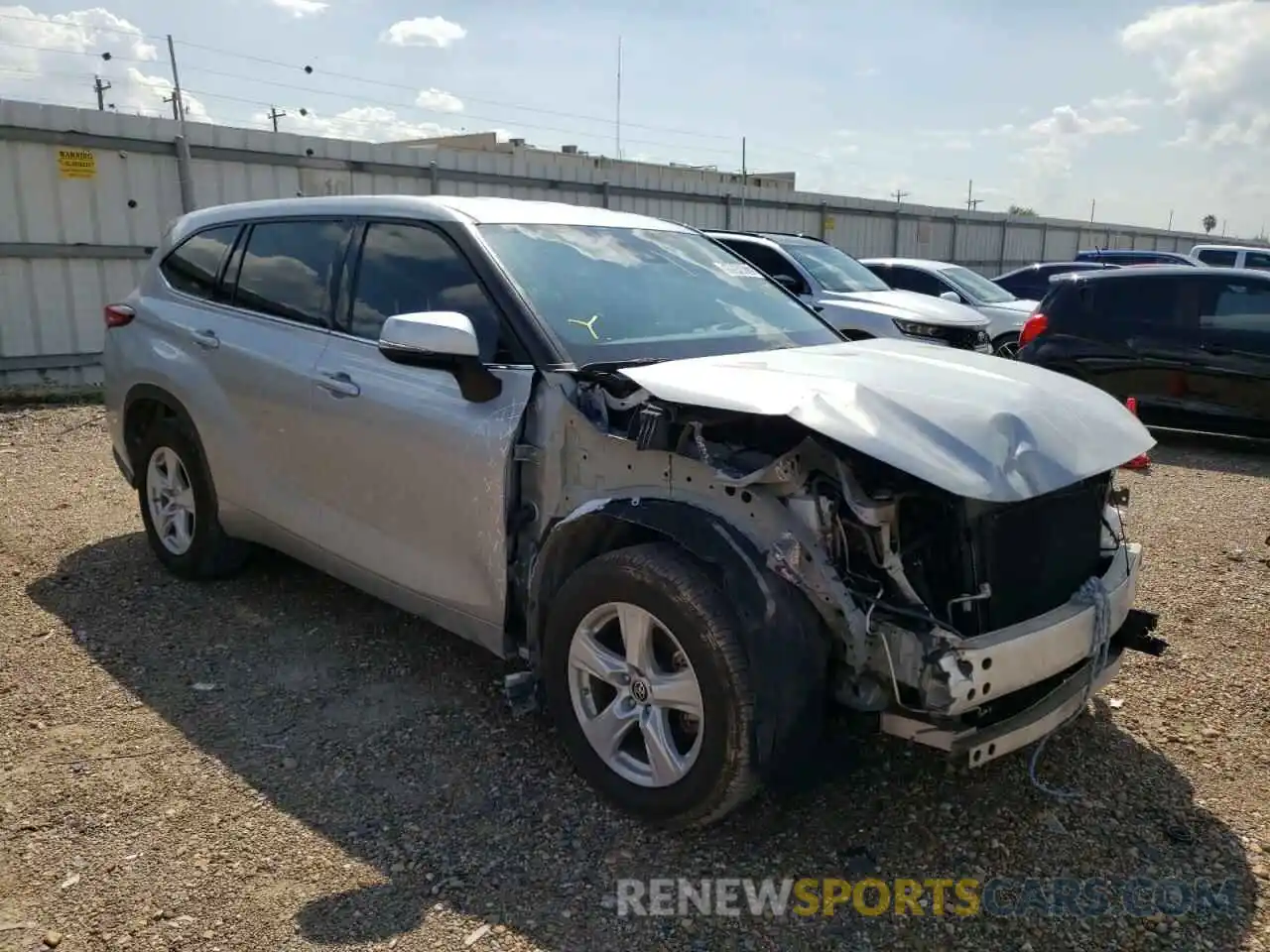 1 Photograph of a damaged car 5TDZZRAH9LS504330 TOYOTA HIGHLANDER 2020