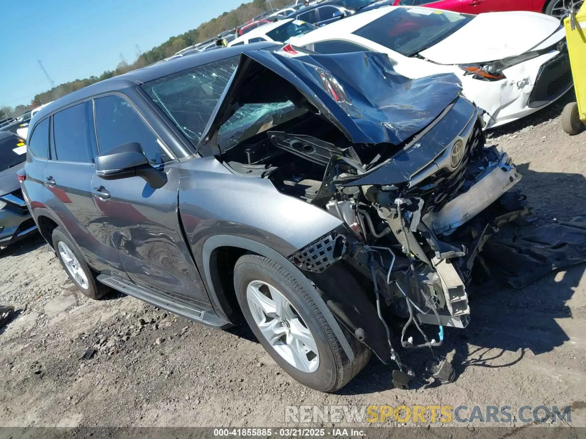 1 Photograph of a damaged car 5TDZZRAH9LS506899 TOYOTA HIGHLANDER 2020