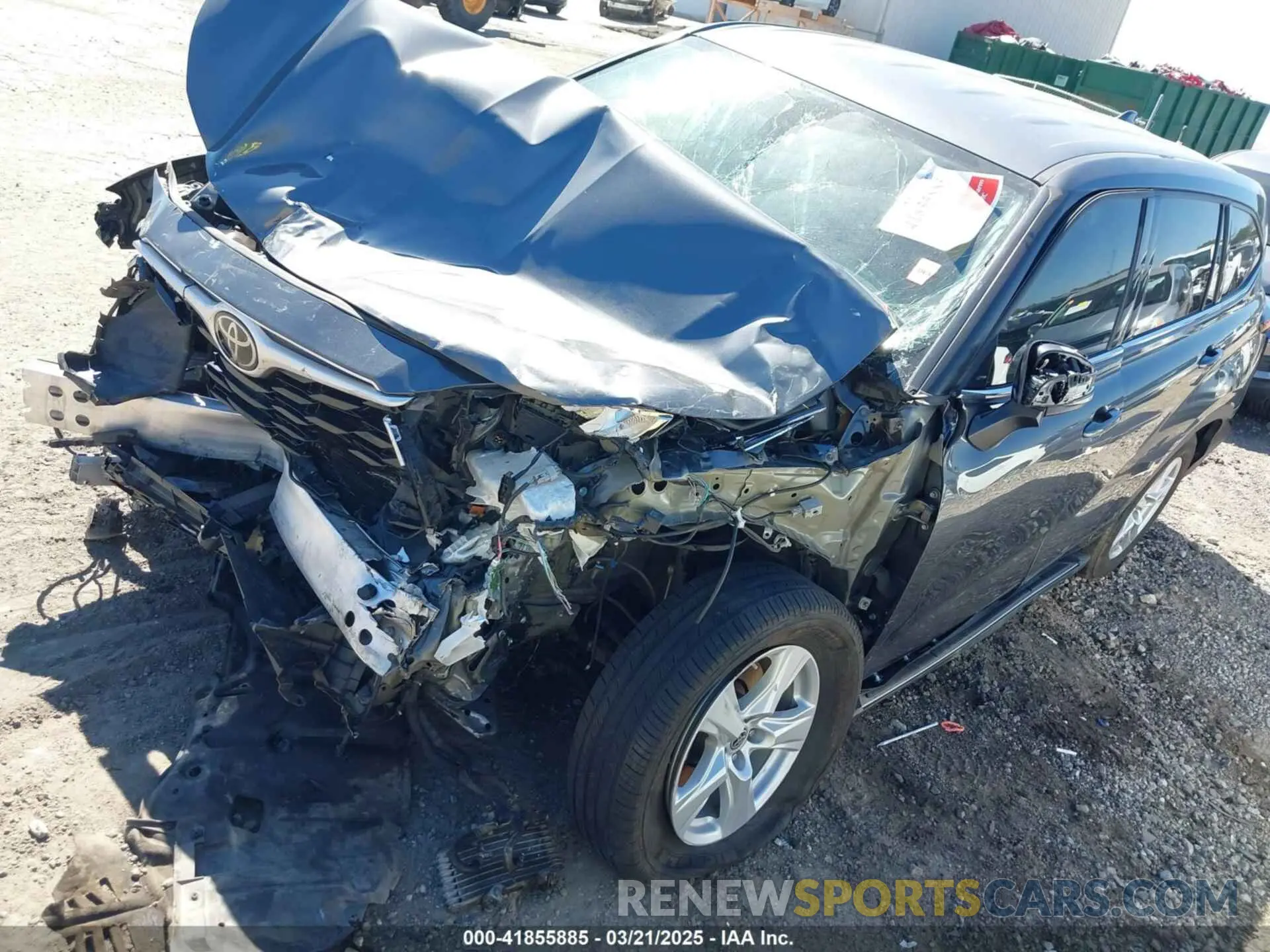 2 Photograph of a damaged car 5TDZZRAH9LS506899 TOYOTA HIGHLANDER 2020