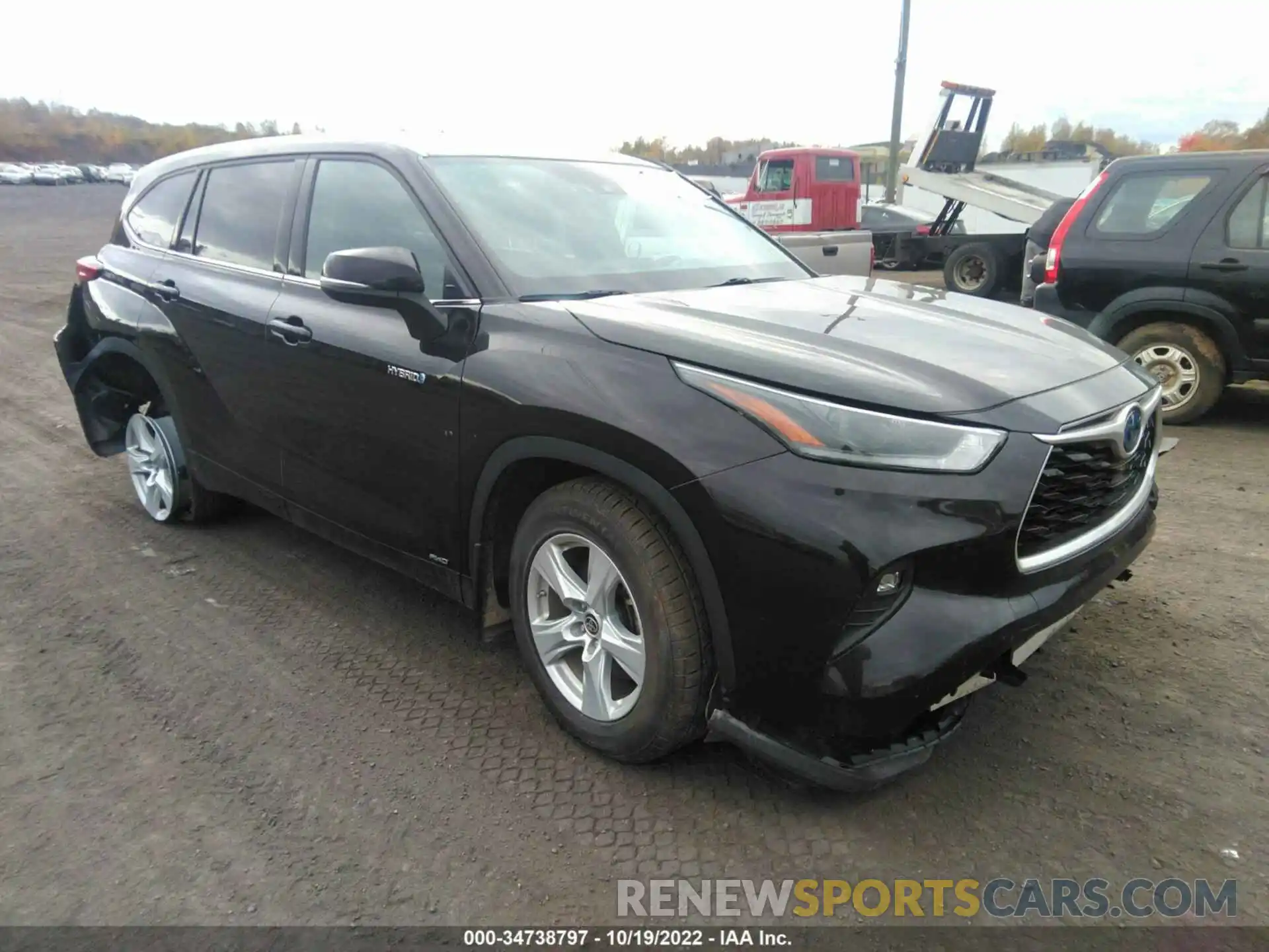 1 Photograph of a damaged car 5TDBBRCH2MS033092 TOYOTA HIGHLANDER 2021