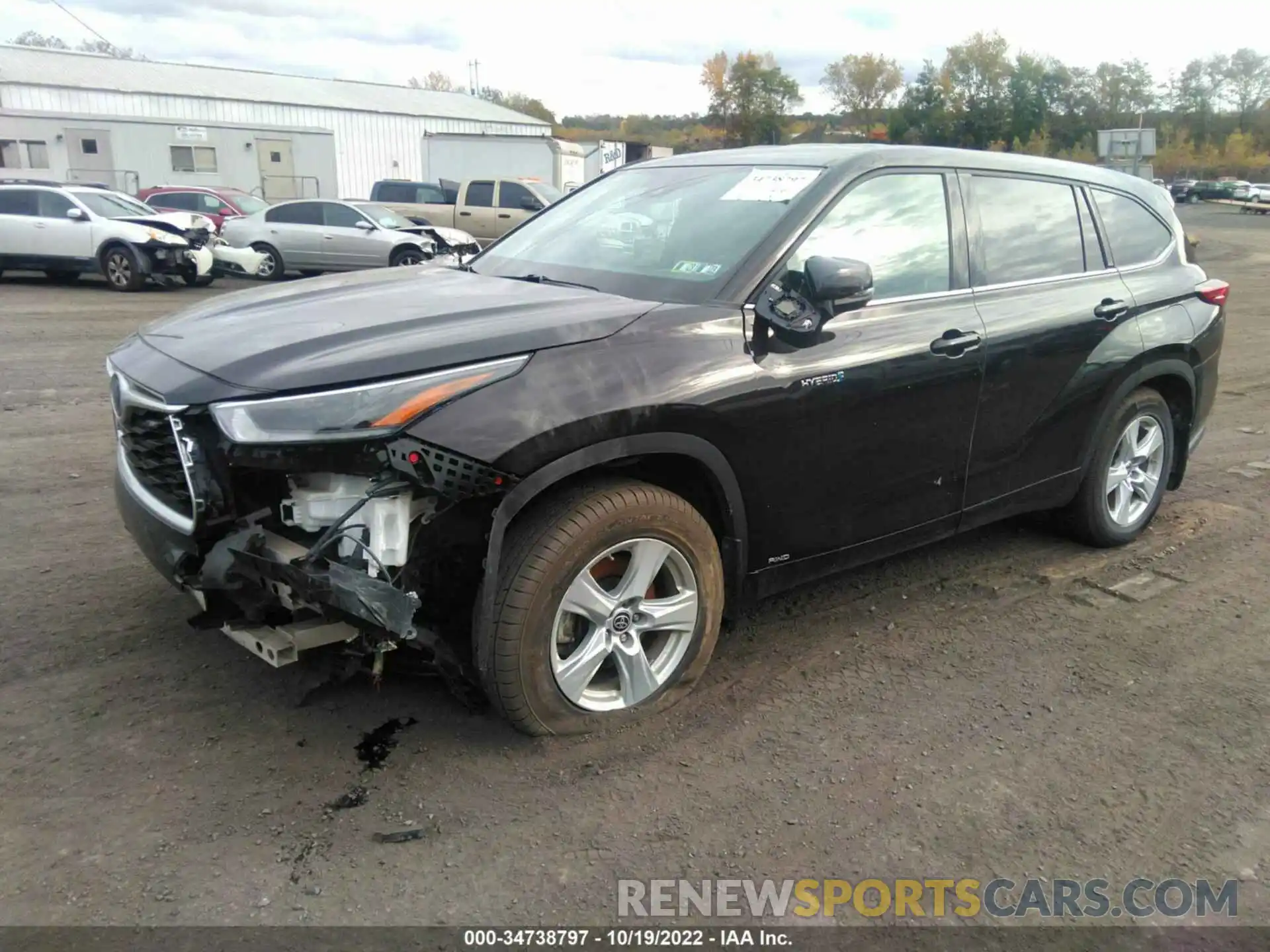 2 Photograph of a damaged car 5TDBBRCH2MS033092 TOYOTA HIGHLANDER 2021