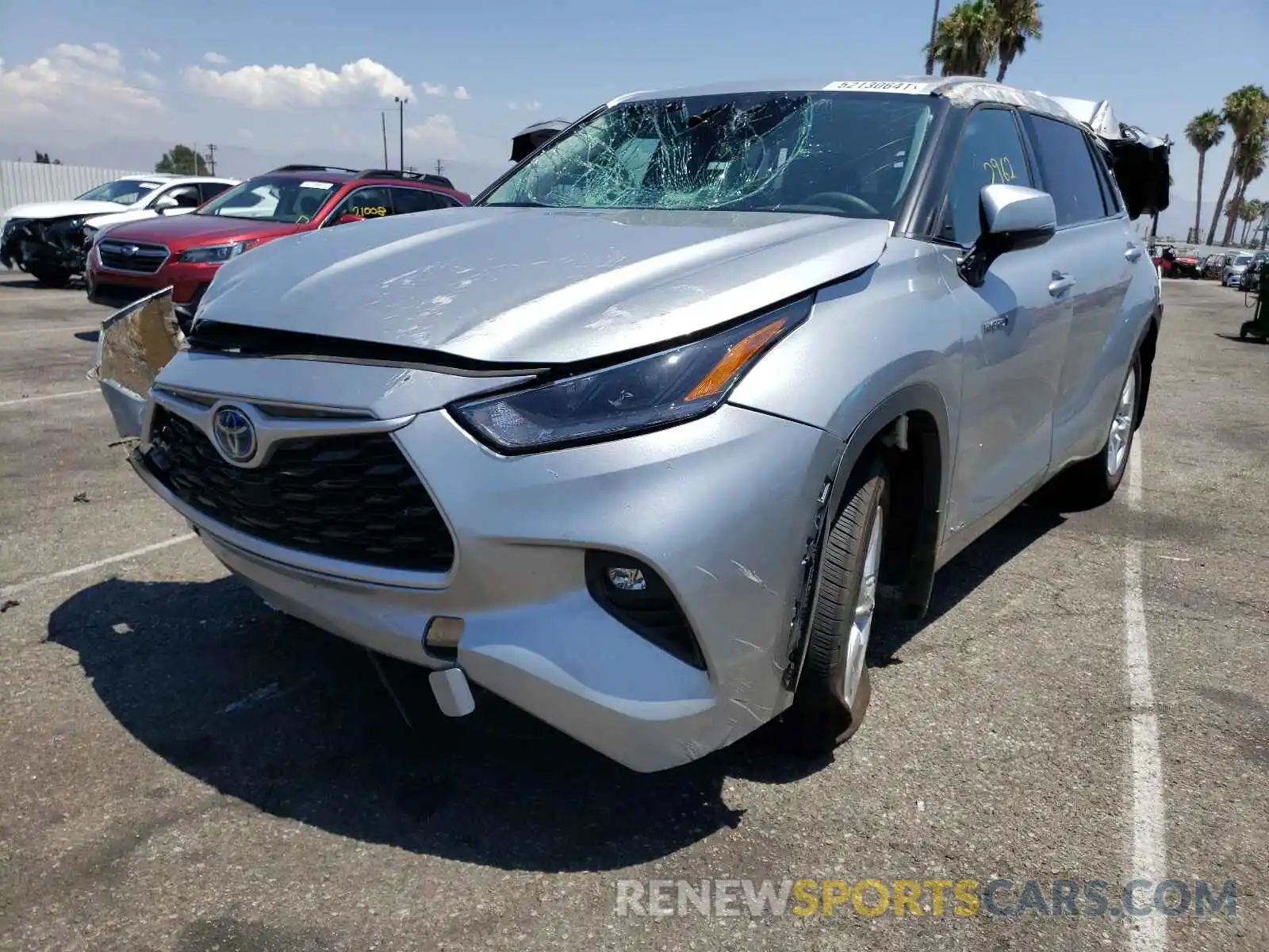 2 Photograph of a damaged car 5TDBBRCH2MS036932 TOYOTA HIGHLANDER 2021