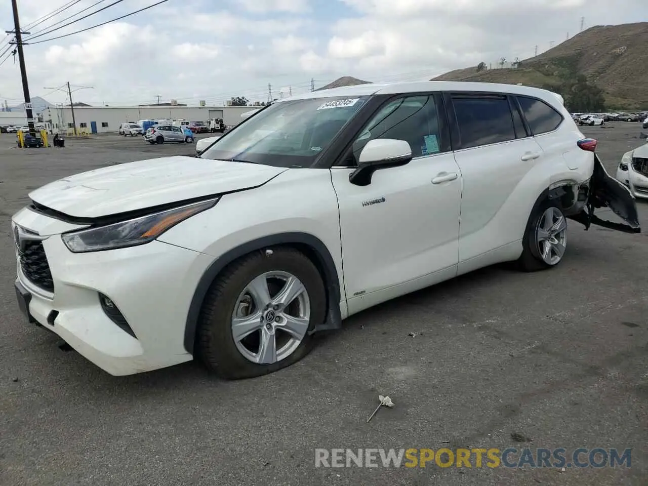 1 Photograph of a damaged car 5TDBBRCH2MS520387 TOYOTA HIGHLANDER 2021