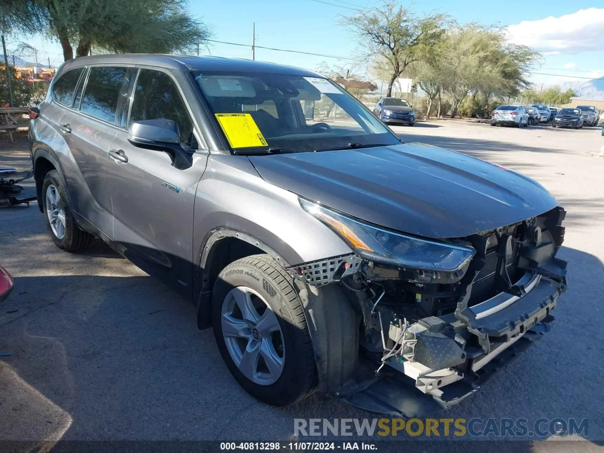 1 Photograph of a damaged car 5TDBBRCH3MS036440 TOYOTA HIGHLANDER 2021