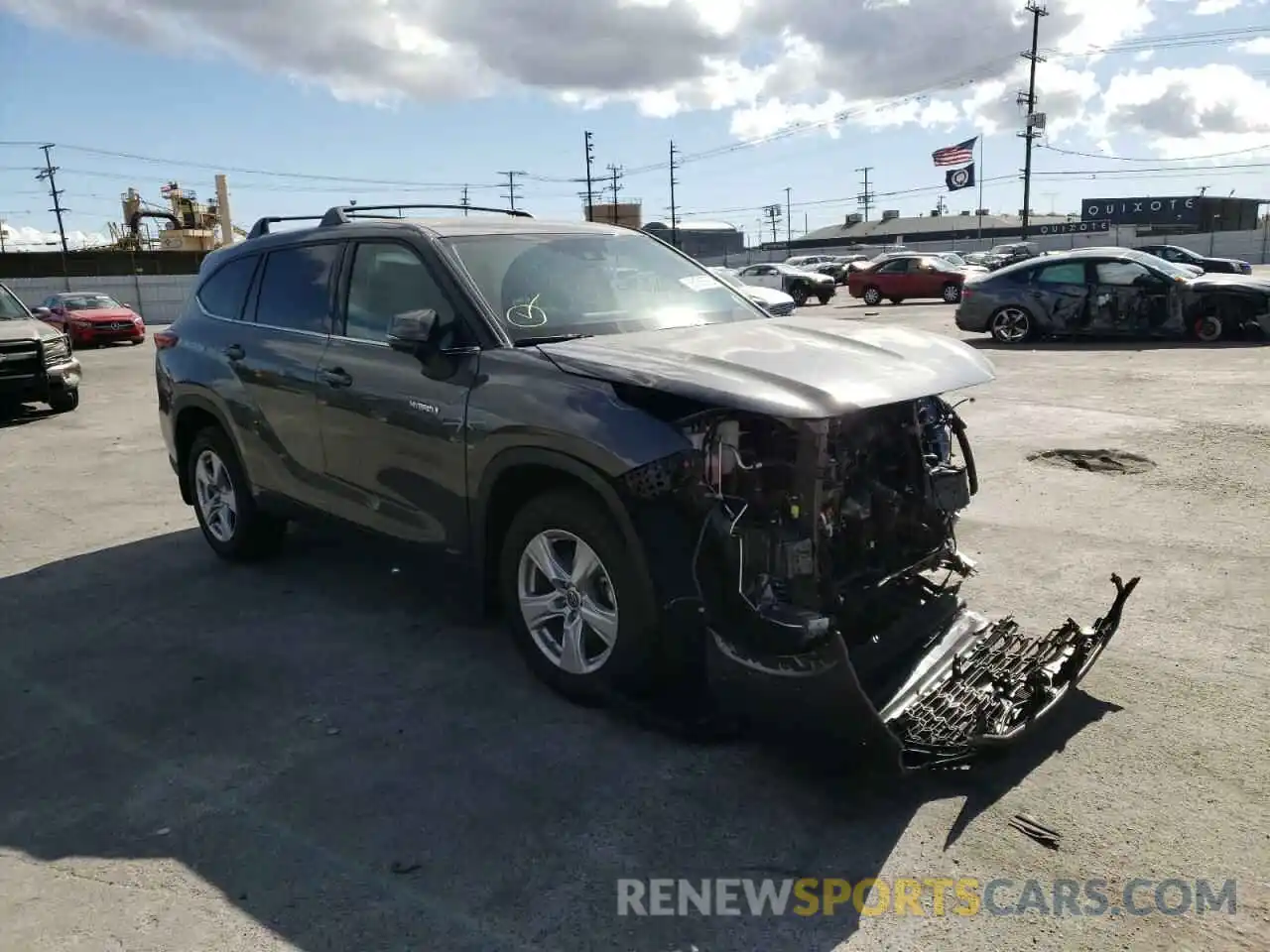 1 Photograph of a damaged car 5TDBBRCH3MS537411 TOYOTA HIGHLANDER 2021