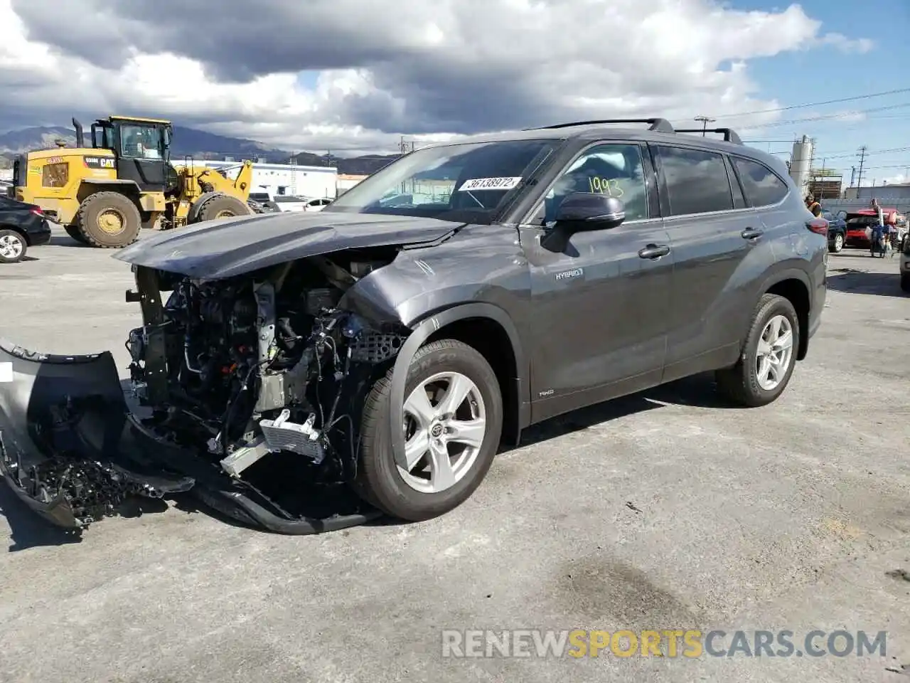 2 Photograph of a damaged car 5TDBBRCH3MS537411 TOYOTA HIGHLANDER 2021