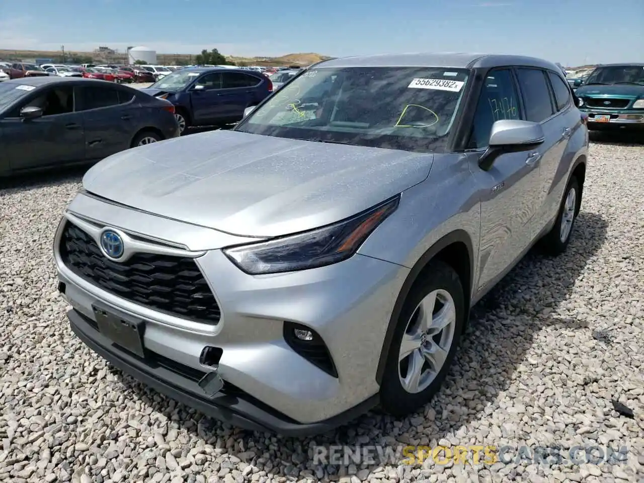 2 Photograph of a damaged car 5TDBBRCH5MS024371 TOYOTA HIGHLANDER 2021