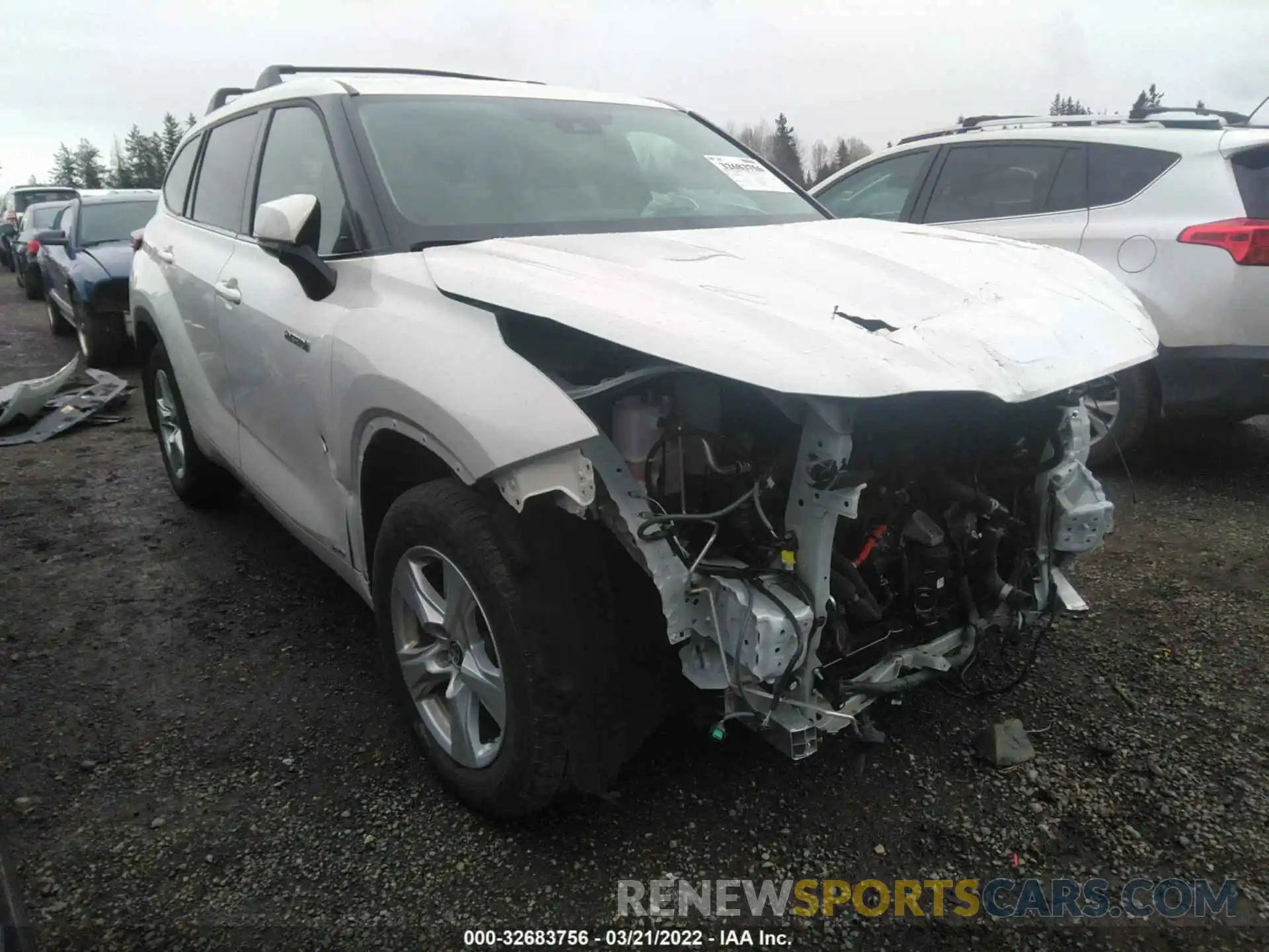 1 Photograph of a damaged car 5TDBBRCH6MS532672 TOYOTA HIGHLANDER 2021