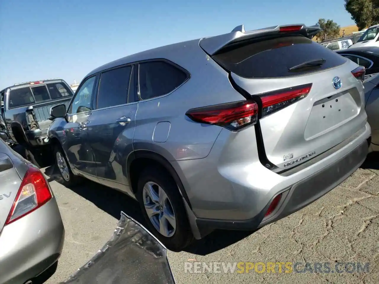 3 Photograph of a damaged car 5TDBBRCH7MS514343 TOYOTA HIGHLANDER 2021