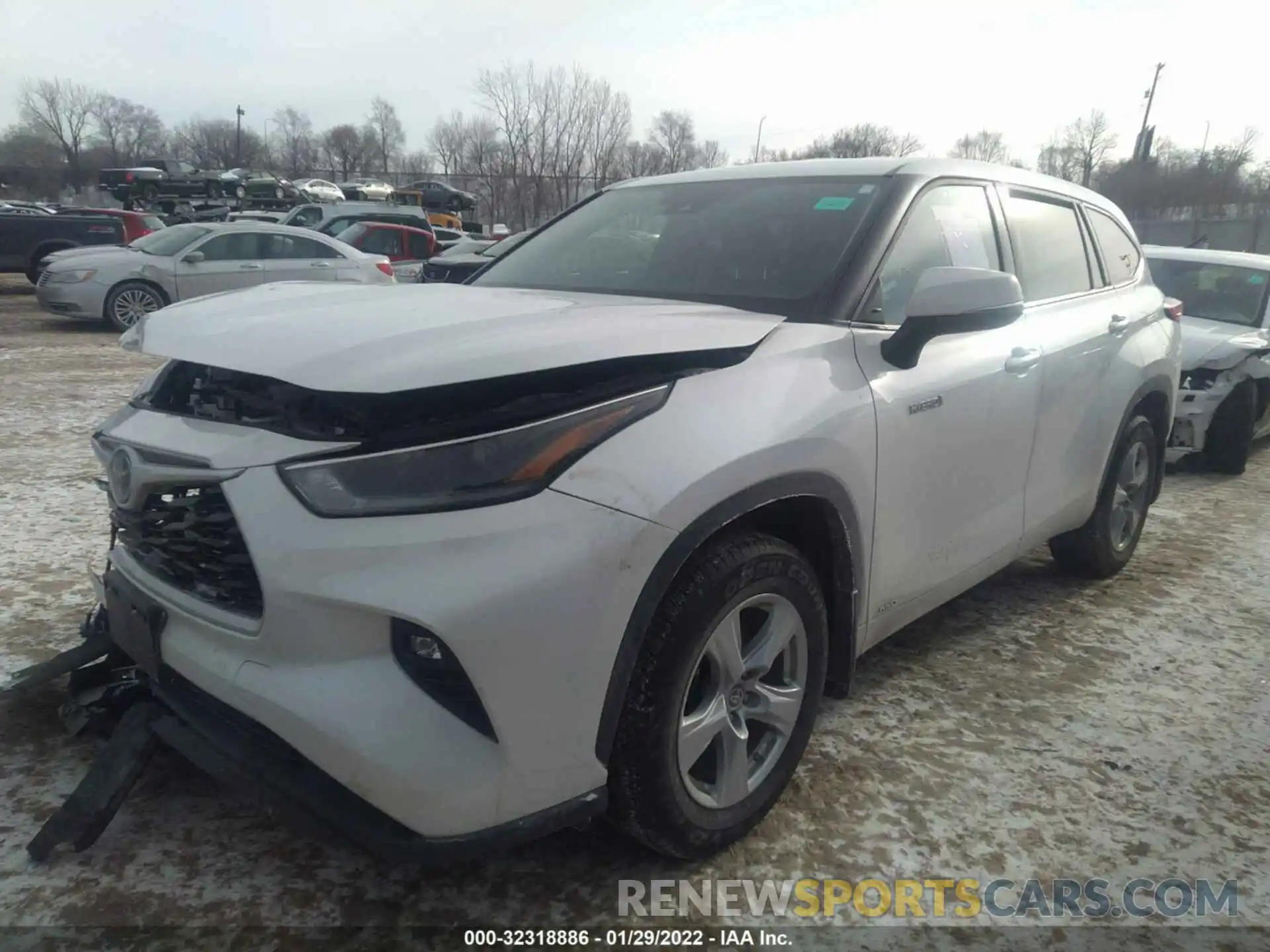 2 Photograph of a damaged car 5TDBBRCH9MS026219 TOYOTA HIGHLANDER 2021