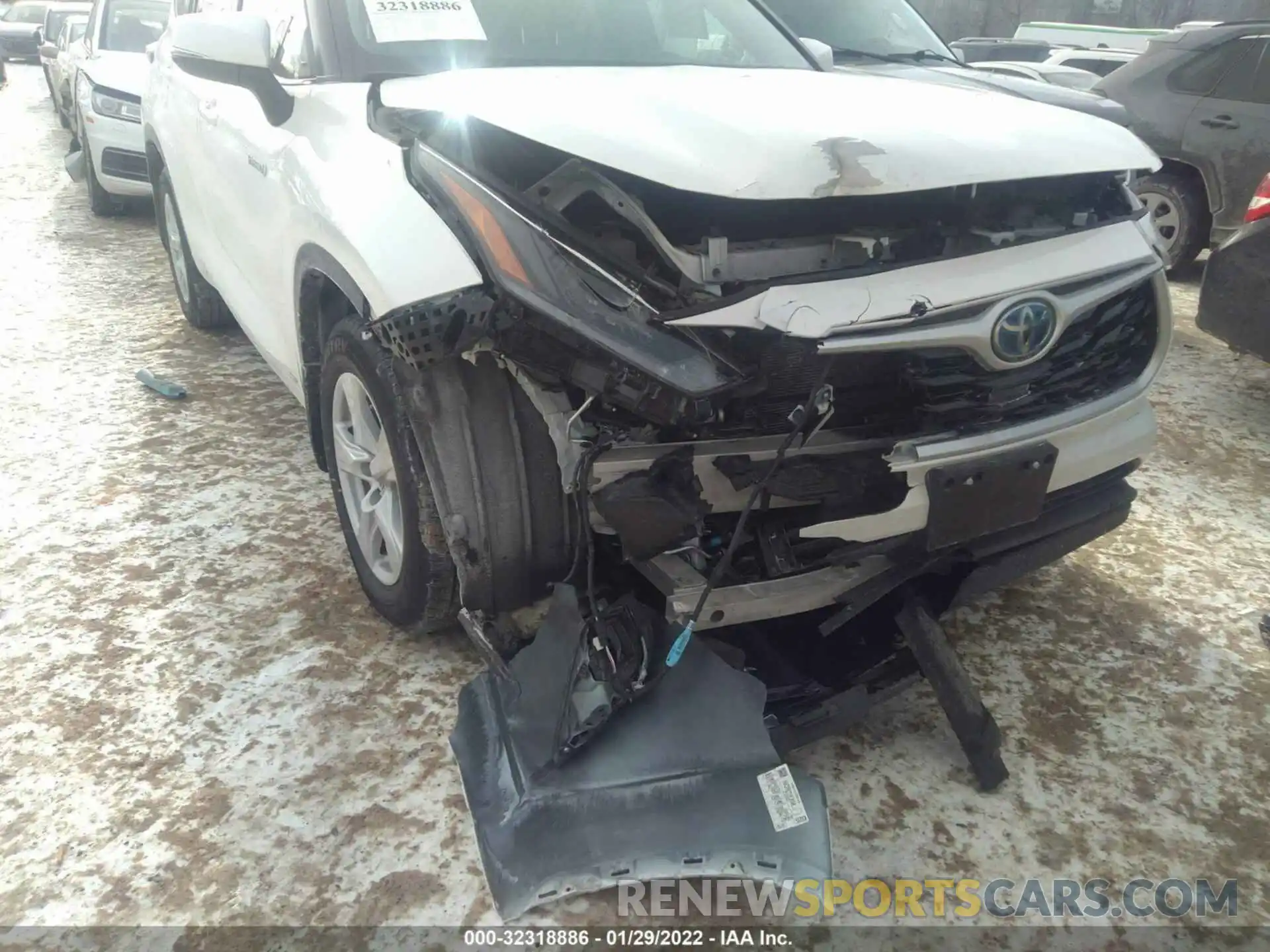 6 Photograph of a damaged car 5TDBBRCH9MS026219 TOYOTA HIGHLANDER 2021