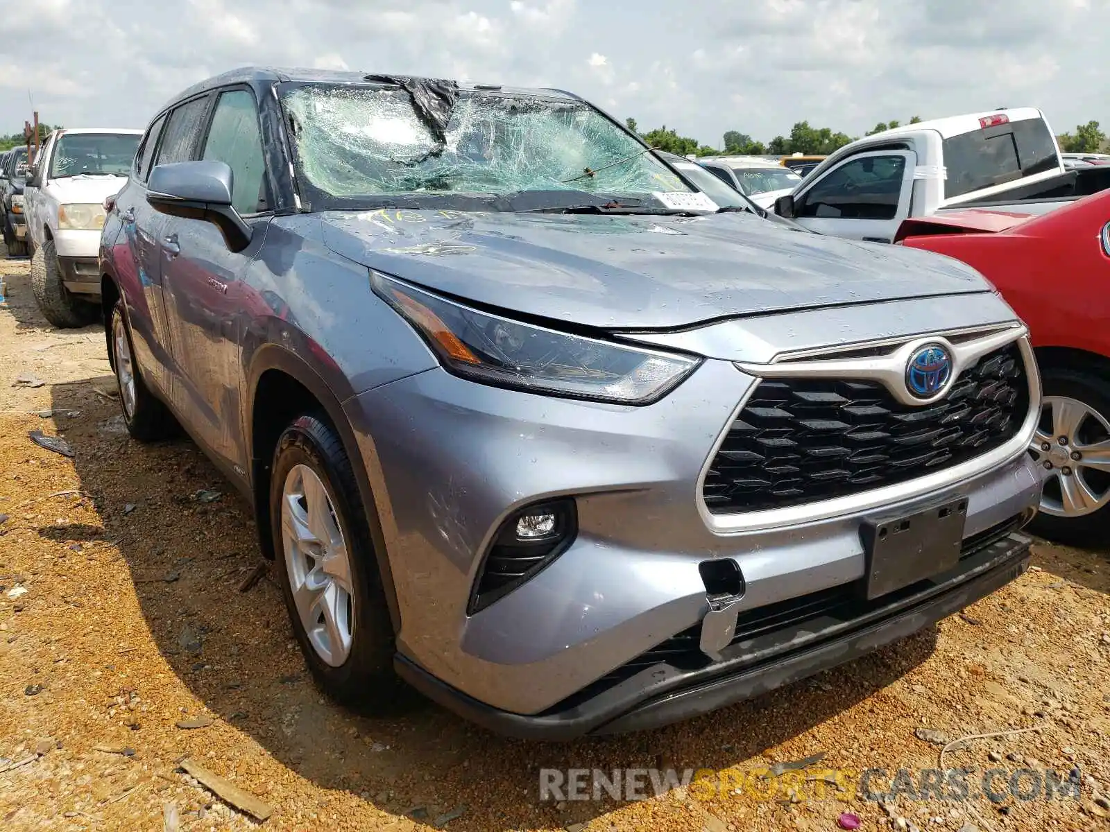 1 Photograph of a damaged car 5TDBBRCHXMS018534 TOYOTA HIGHLANDER 2021