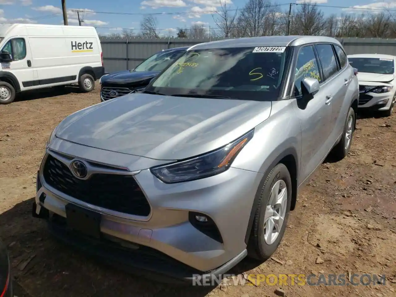 2 Photograph of a damaged car 5TDBZRBH0MS095779 TOYOTA HIGHLANDER 2021