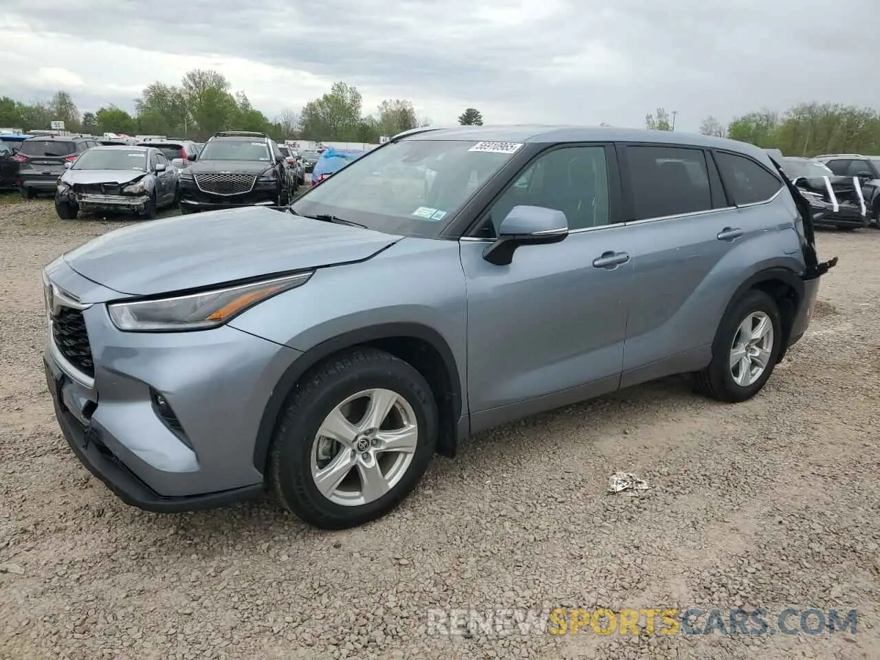 1 Photograph of a damaged car 5TDBZRBH0MS138565 TOYOTA HIGHLANDER 2021