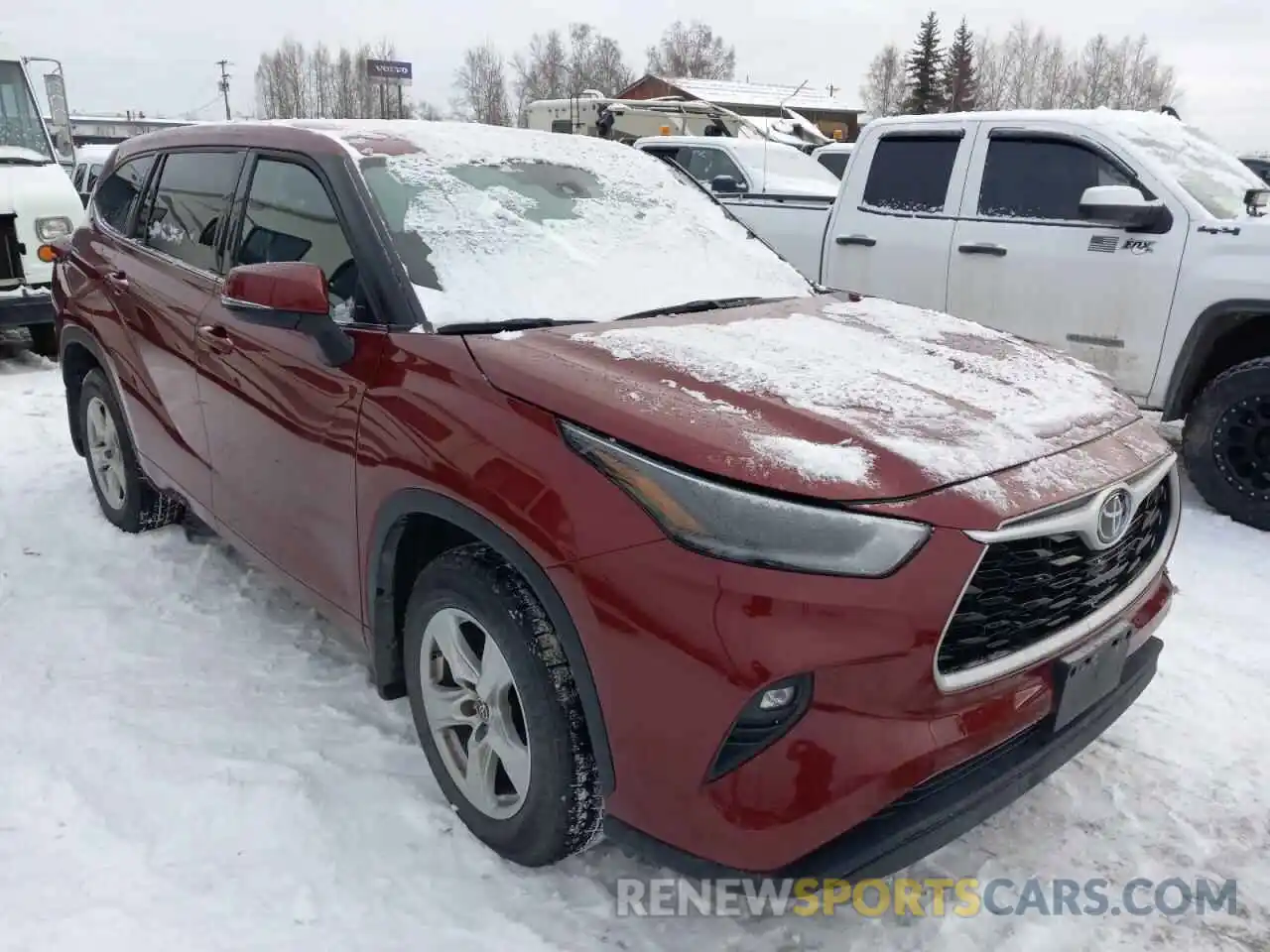 1 Photograph of a damaged car 5TDBZRBH1MS101928 TOYOTA HIGHLANDER 2021