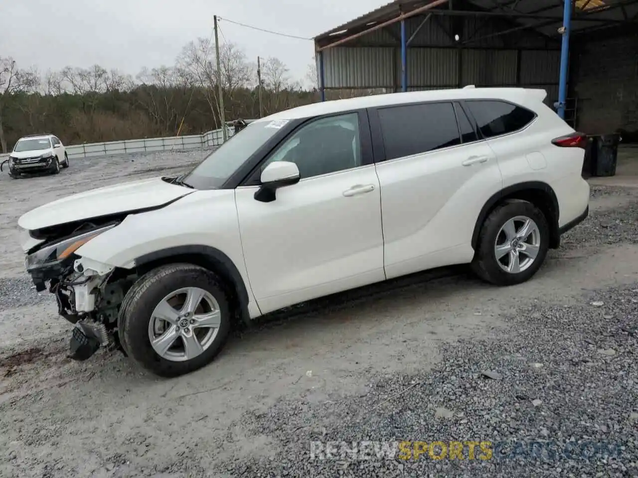 1 Photograph of a damaged car 5TDBZRBH1MS523861 TOYOTA HIGHLANDER 2021