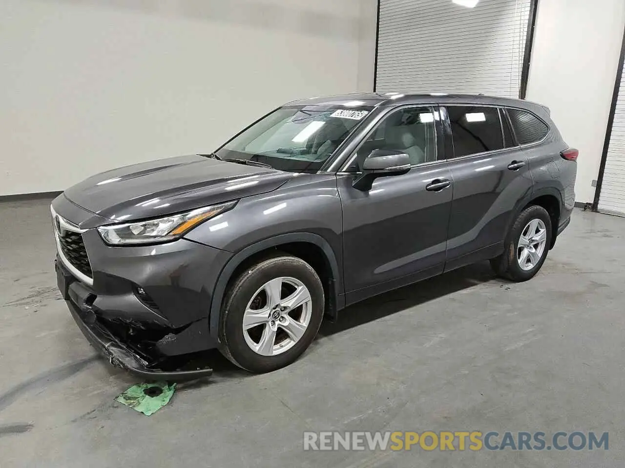 1 Photograph of a damaged car 5TDBZRBH3MS078040 TOYOTA HIGHLANDER 2021