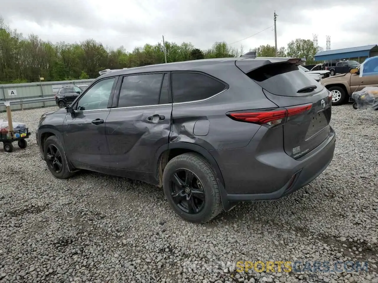 2 Photograph of a damaged car 5TDBZRBH3MS125597 TOYOTA HIGHLANDER 2021