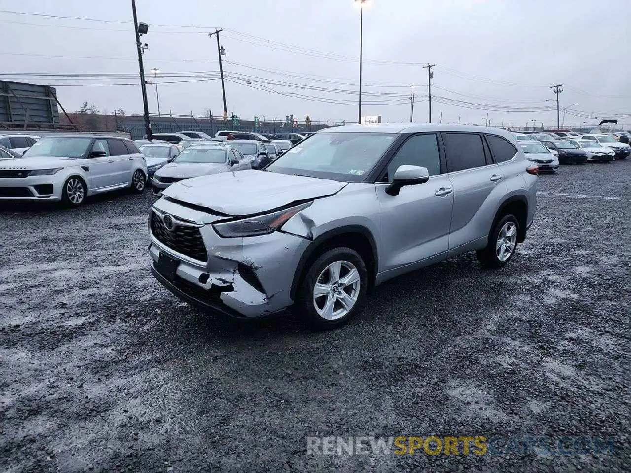 1 Photograph of a damaged car 5TDBZRBH4MS075907 TOYOTA HIGHLANDER 2021
