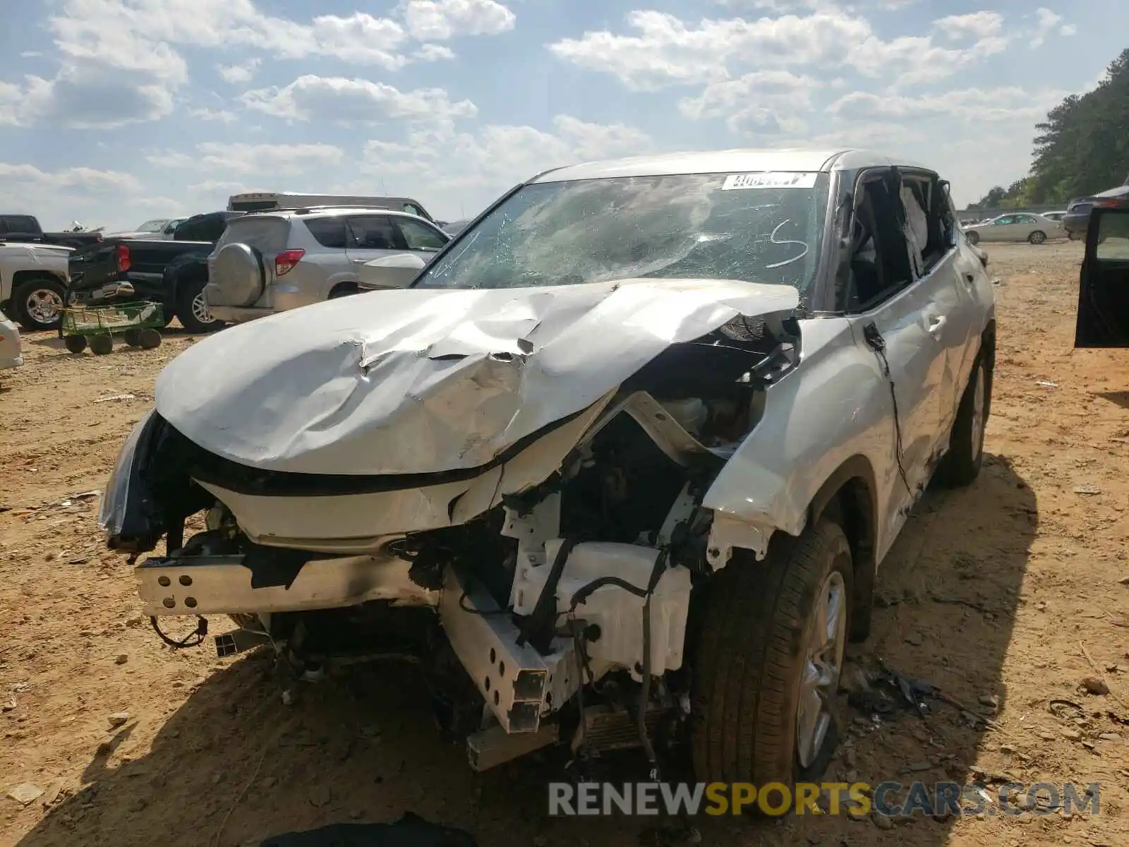 2 Photograph of a damaged car 5TDBZRBH4MS084784 TOYOTA HIGHLANDER 2021