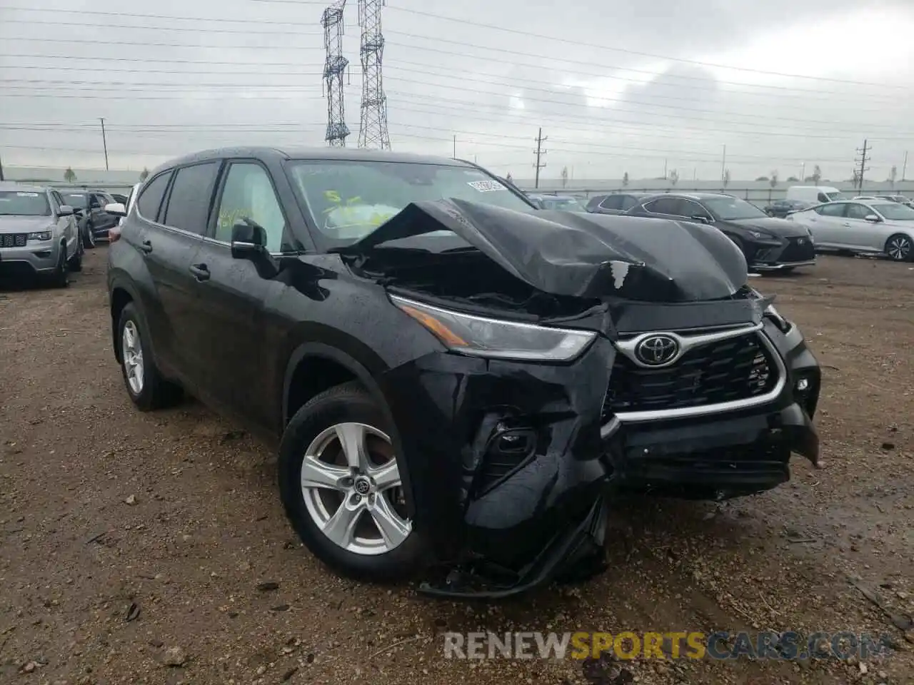 1 Photograph of a damaged car 5TDBZRBH4MS122787 TOYOTA HIGHLANDER 2021