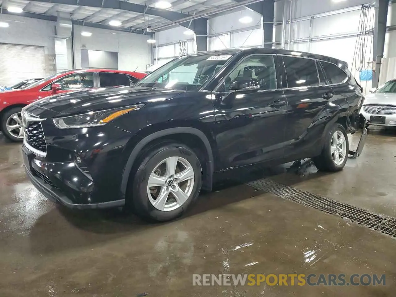 1 Photograph of a damaged car 5TDBZRBH4MS546549 TOYOTA HIGHLANDER 2021