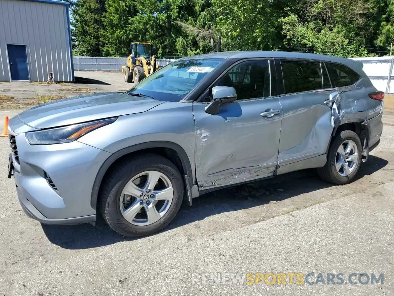 1 Photograph of a damaged car 5TDBZRBH5MS059988 TOYOTA HIGHLANDER 2021