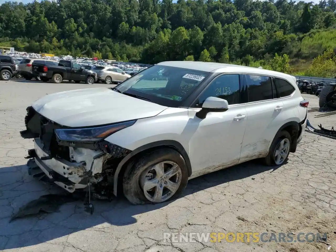 9 Photograph of a damaged car 5TDBZRBH5MS095180 TOYOTA HIGHLANDER 2021