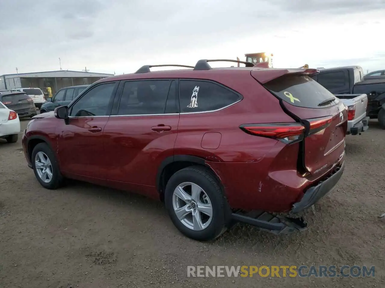 2 Photograph of a damaged car 5TDBZRBH5MS136858 TOYOTA HIGHLANDER 2021