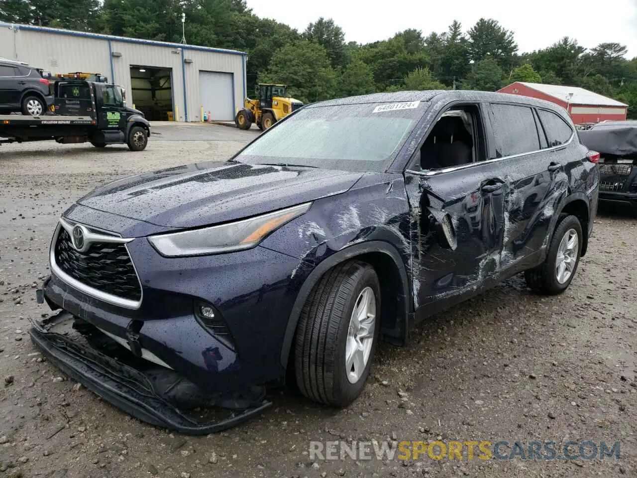 1 Photograph of a damaged car 5TDBZRBH5MS158908 TOYOTA HIGHLANDER 2021